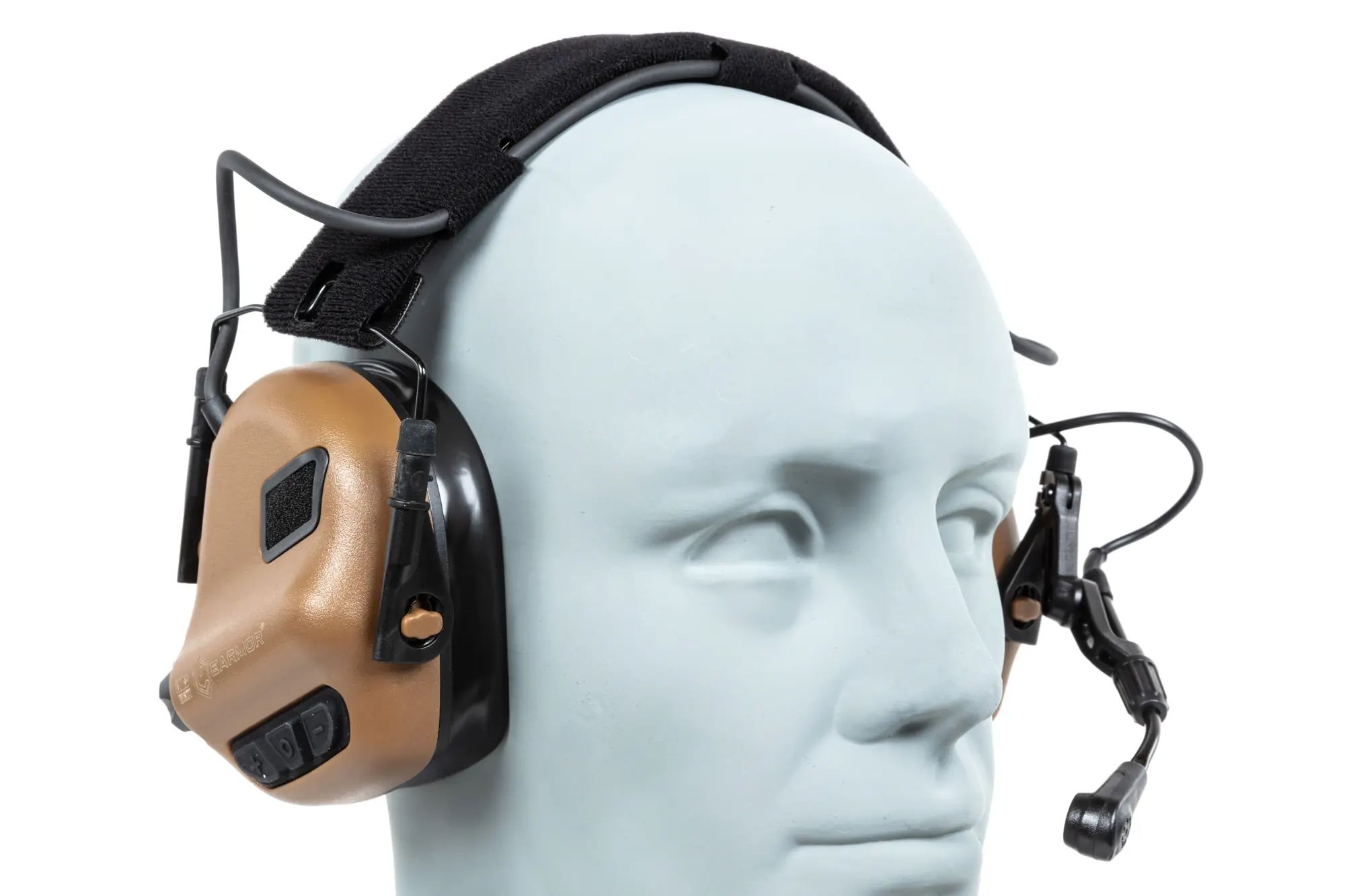 Protecție auditivă activă Earmor M32 Plus - Coyote Brown