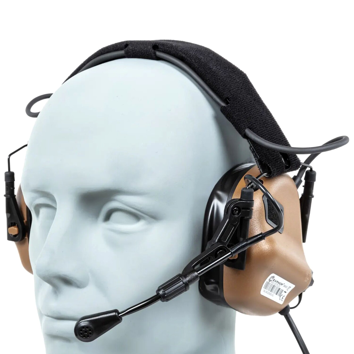 Protecție auditivă activă Earmor M32 Plus - Coyote Brown