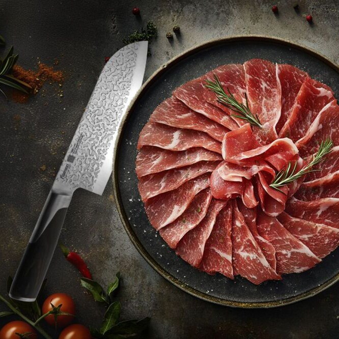 Cuțit de bucătărie Fissman Tirol Santoku 18 cm