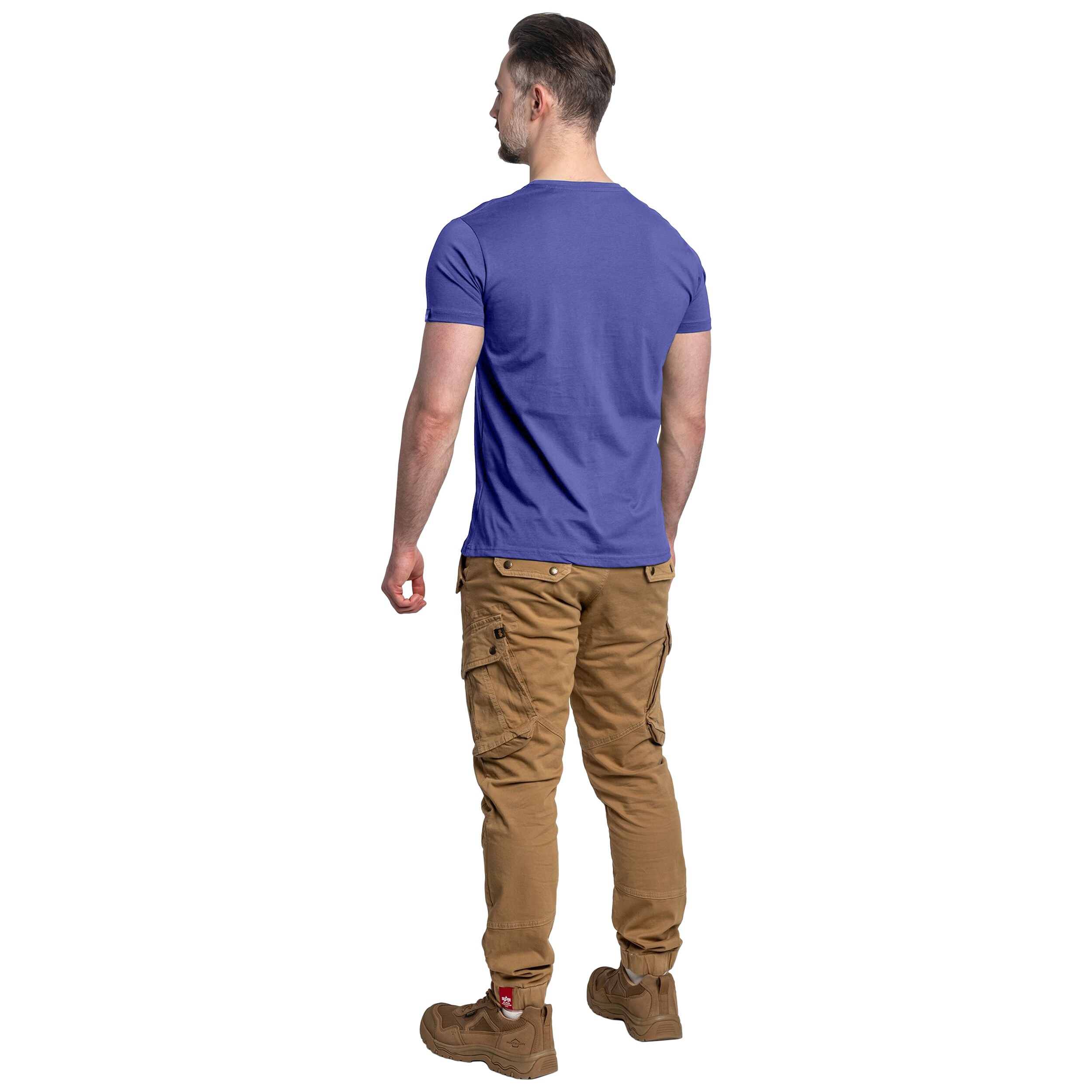 Tricou T-Shirt Alpha Industries College Camo - Night Purple