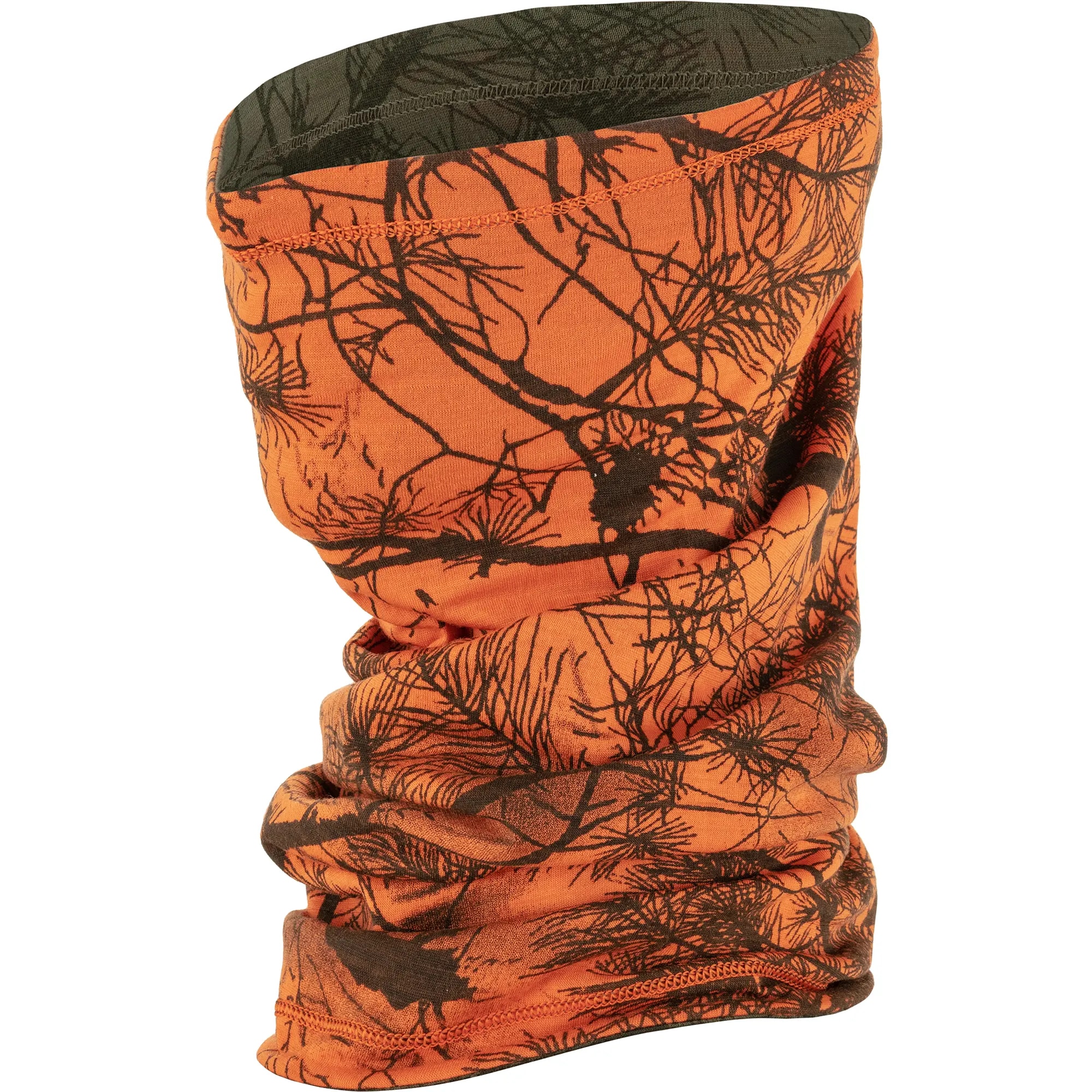 Eșarfă de protecție Fjallraven Lappland Neck Gaiter - Green Camo-Orange/Multi Camo