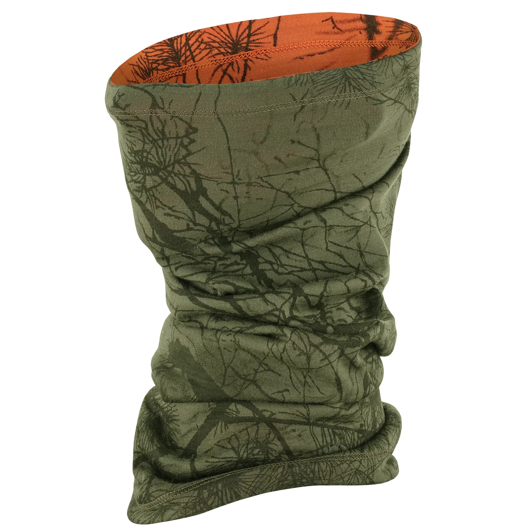 Eșarfă de protecție Fjallraven Lappland Neck Gaiter - Green Camo-Orange/Multi Camo