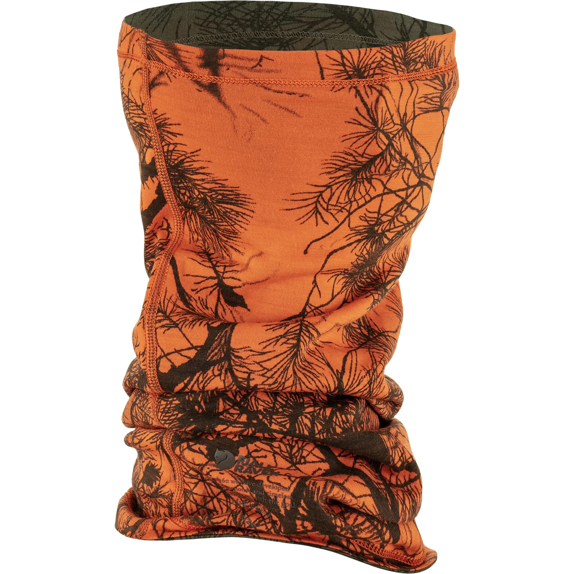 Eșarfă de protecție Fjallraven Lappland Neck Gaiter - Green Camo-Orange/Multi Camo