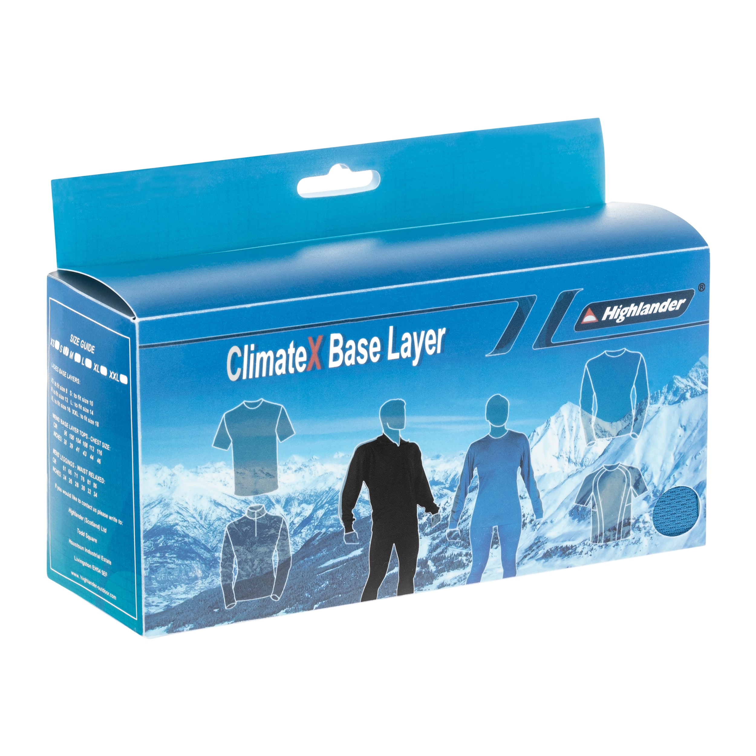 Tricou termoactiv de damă Highlander Outdoor Long Sleeve Climate-X - Blue