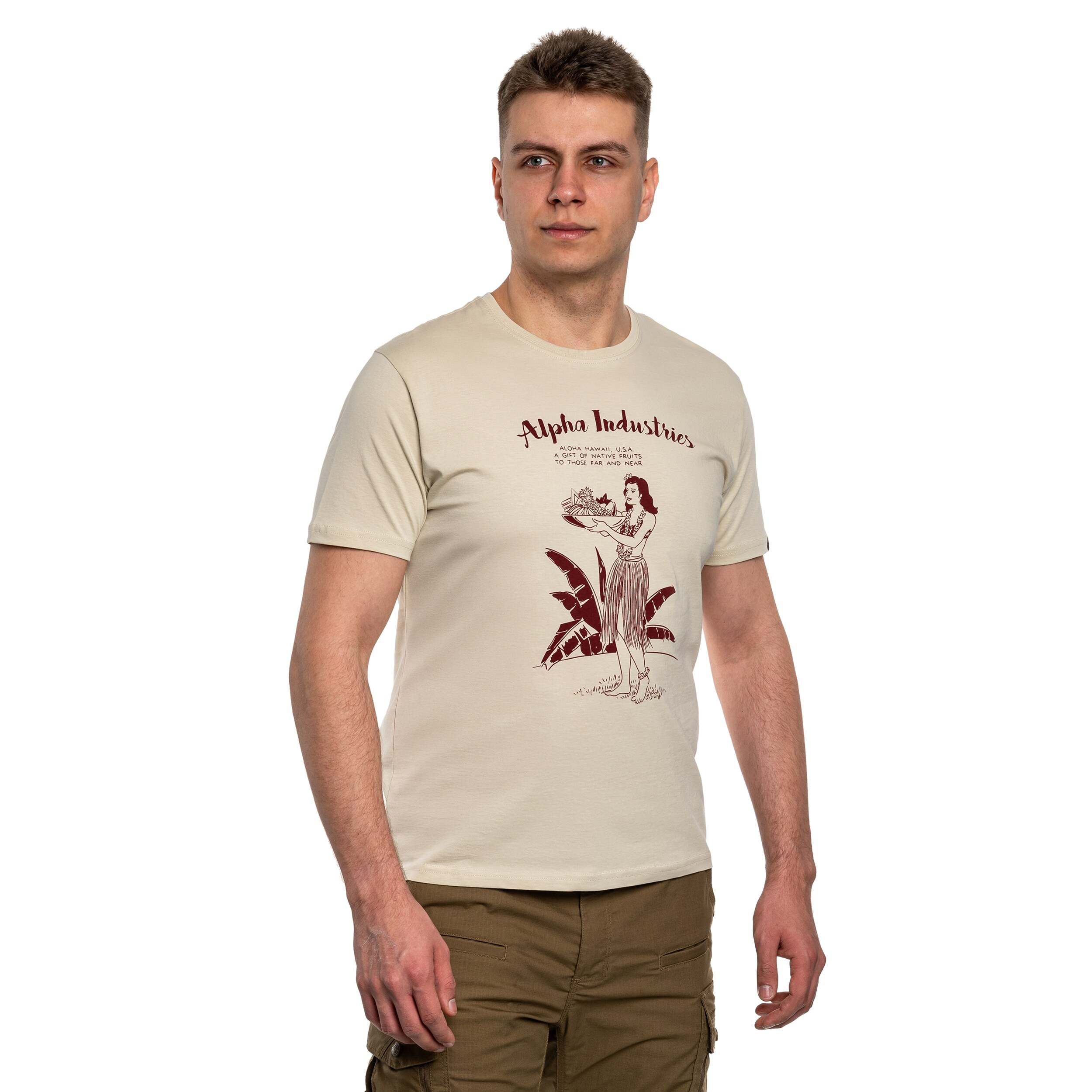 Tricou Alpha Industries Hawaii - Vintage White