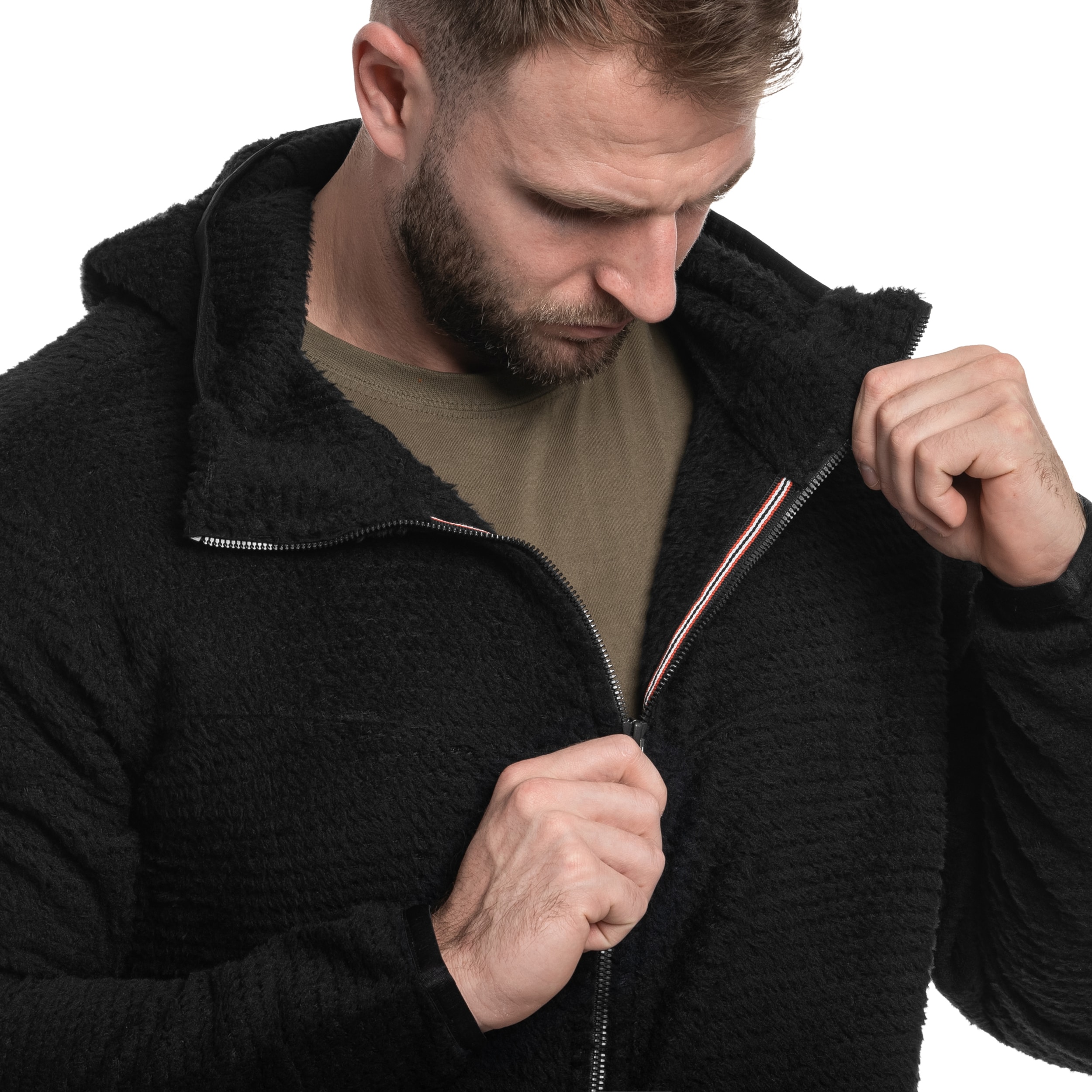 Bluză polar cu fermoar Pentagon Teddy Polartec Alpha - Black