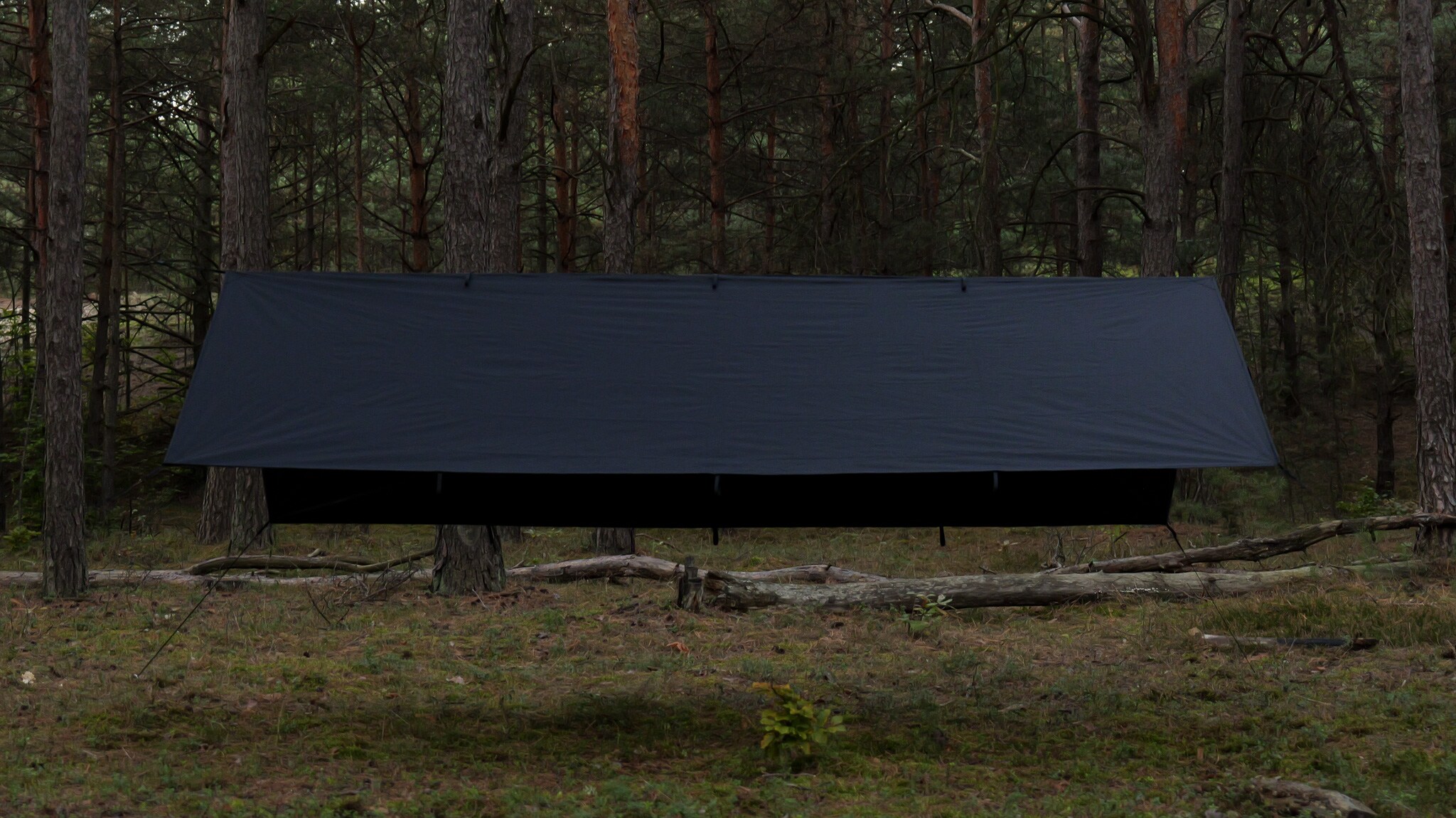 Prelată de camping TigerWood Tarp T2 3 x 2 m - Black