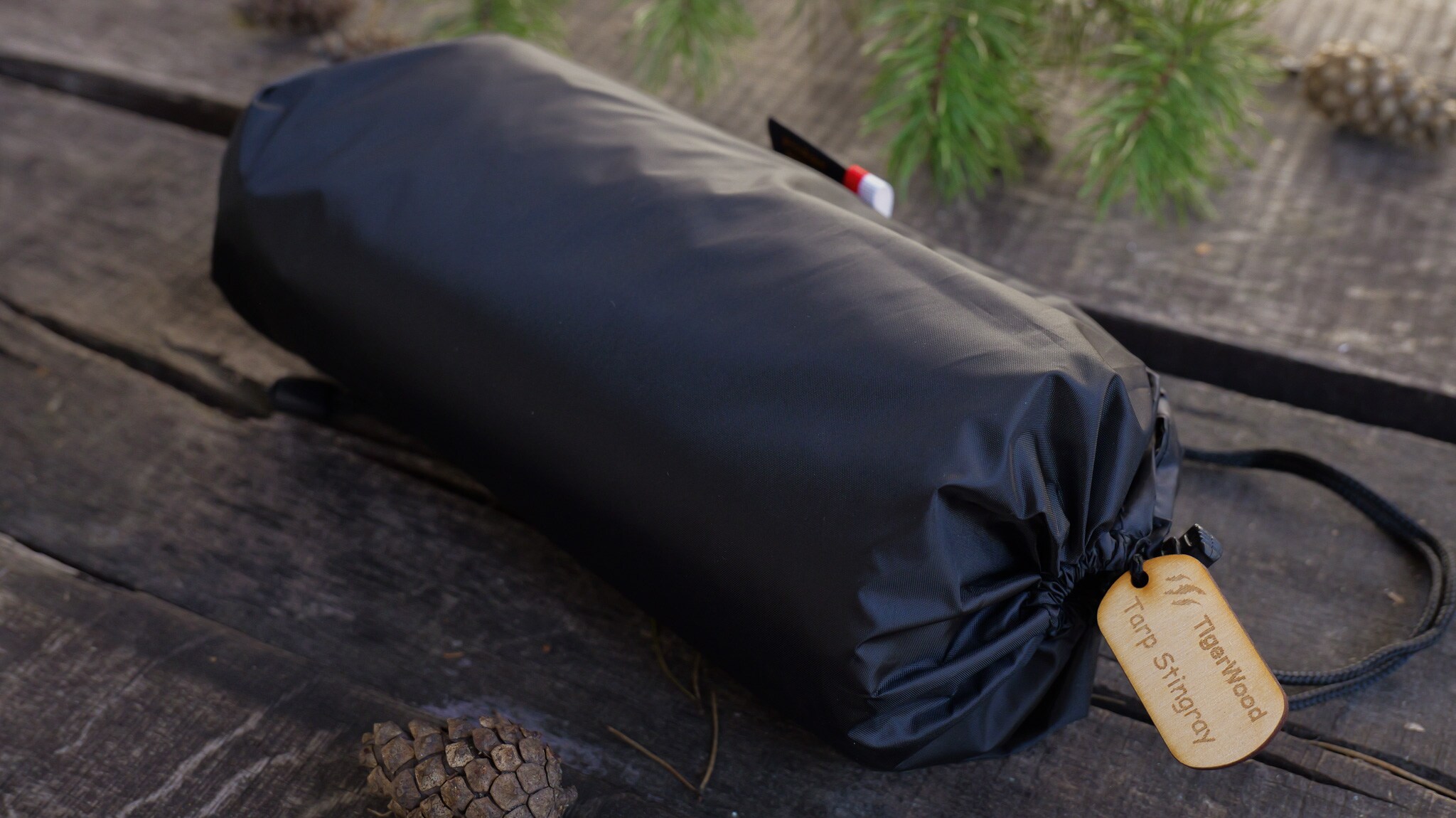 Prelată de camping TigerWood Termo Tarp T2 StingRay 3,6 x 2,8 m - Black