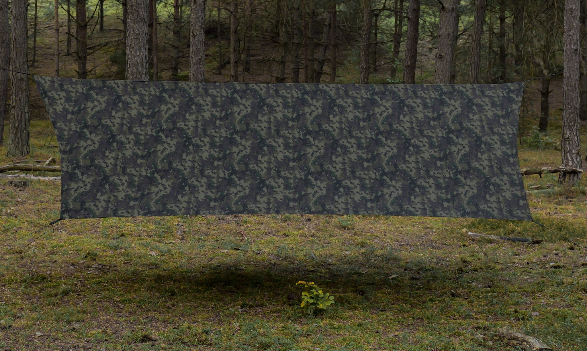 Prelată de camping TigerWood Termo Tarp T2 StingRay 3,6 x 2,8 m - Camo