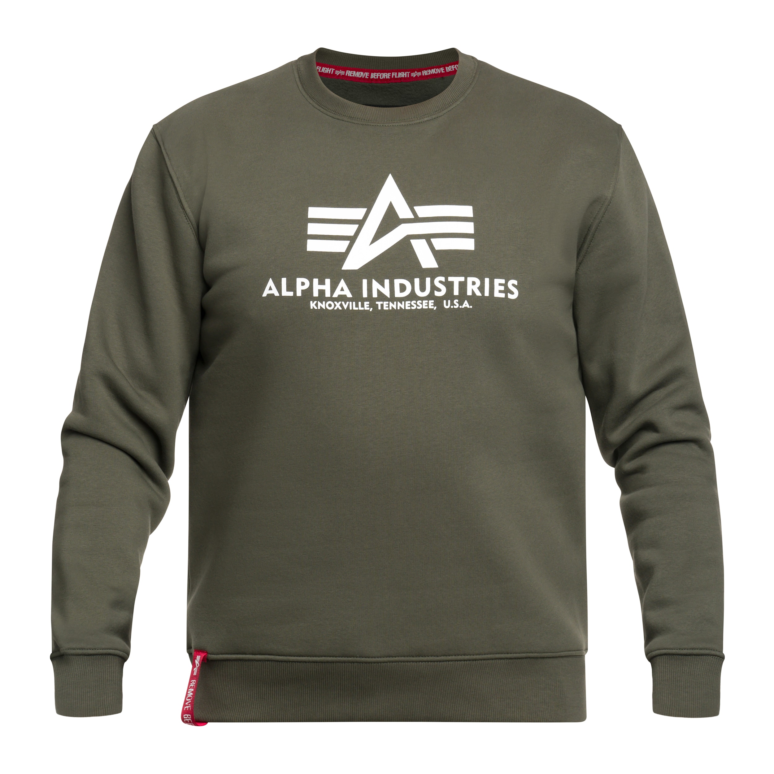 Bluză Alpha Industries Basic Sweater - Dark Olive