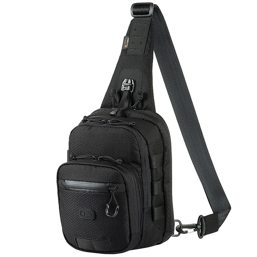 Geantă de umăr M-Tac Cross Bag Slim Elite Hex - Black
