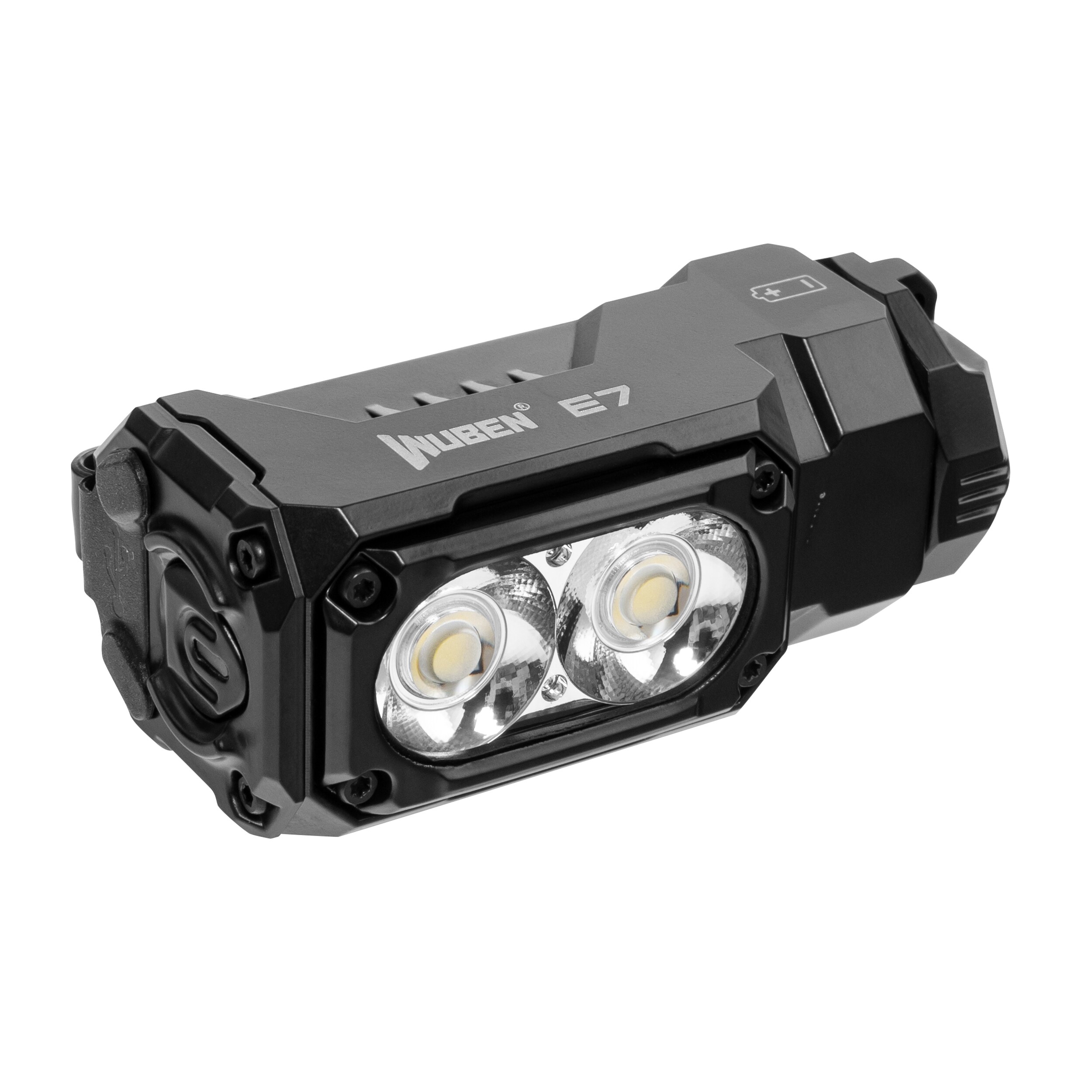 Lanternă Wuben E7 5000K Neagră - 1800 lumeni