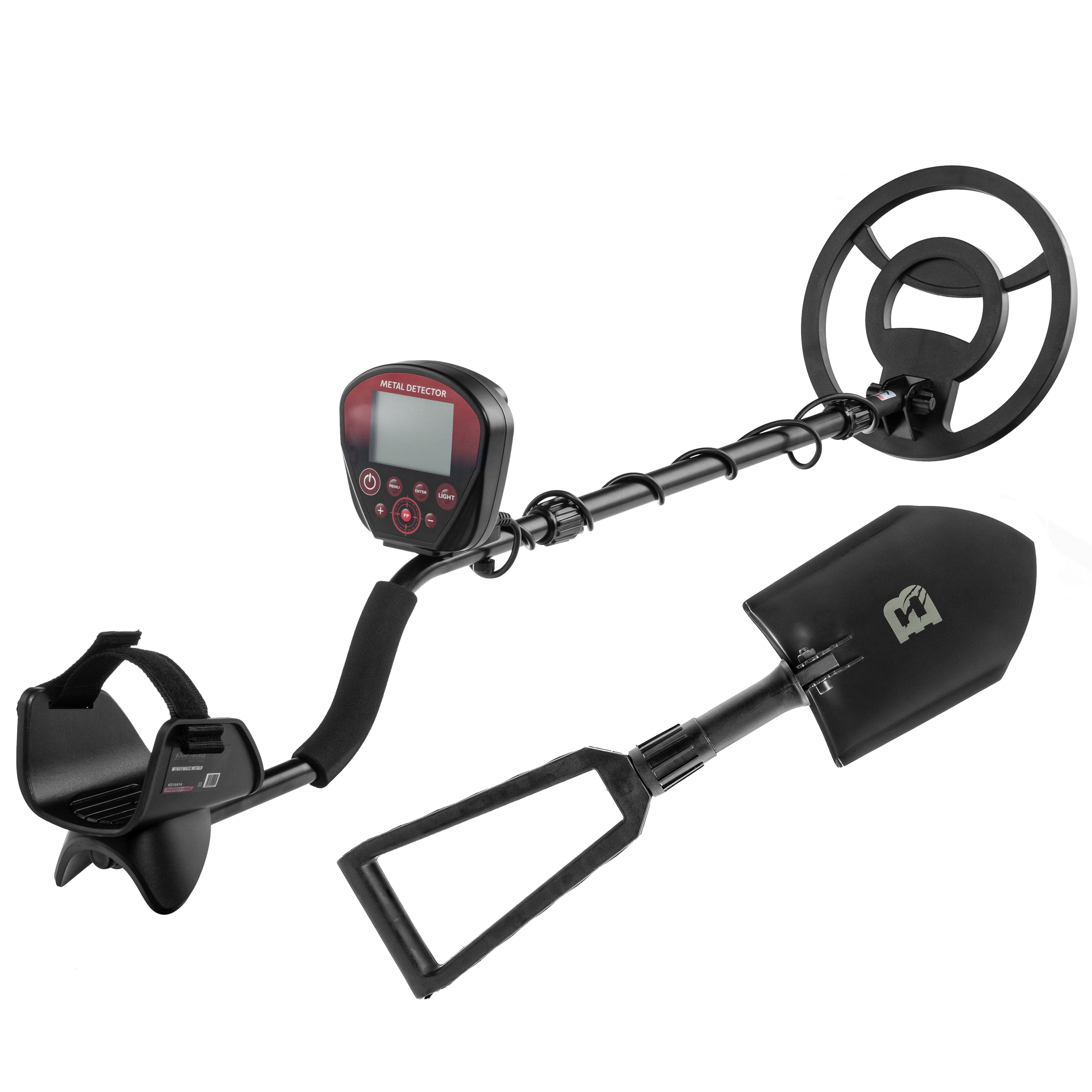 Detector de metale Kraft&Dele KD10414 + lopată pliabilă Badger Outdoor US Army - set