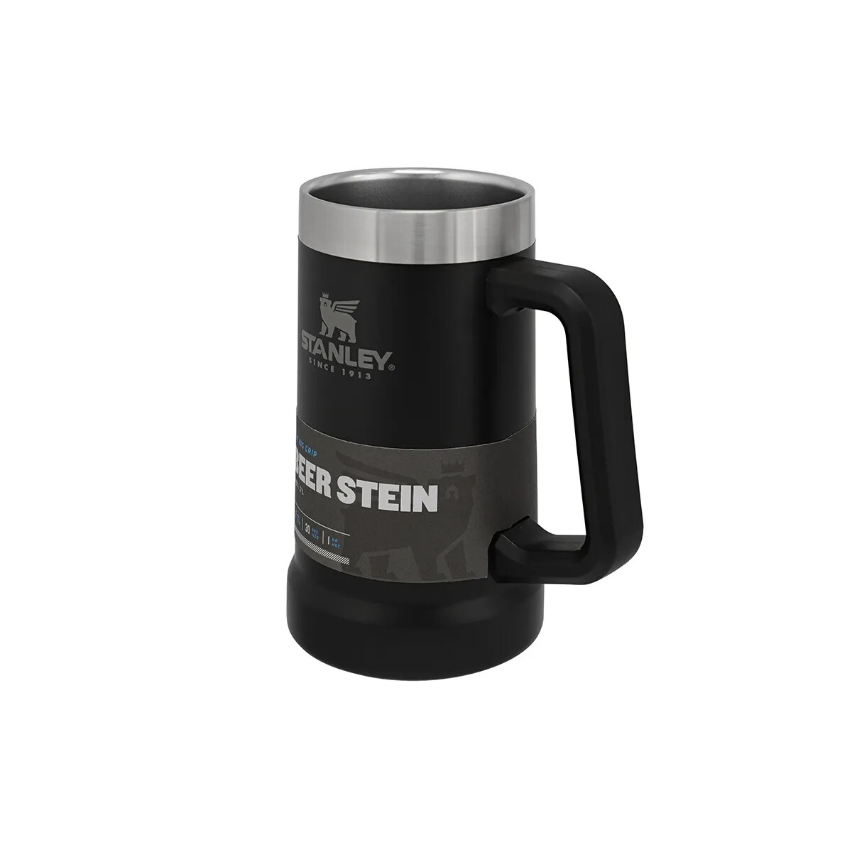 Cană termică Stanley Adventure Big Grip Beer Stein 700 ml - Matte Black Pebble