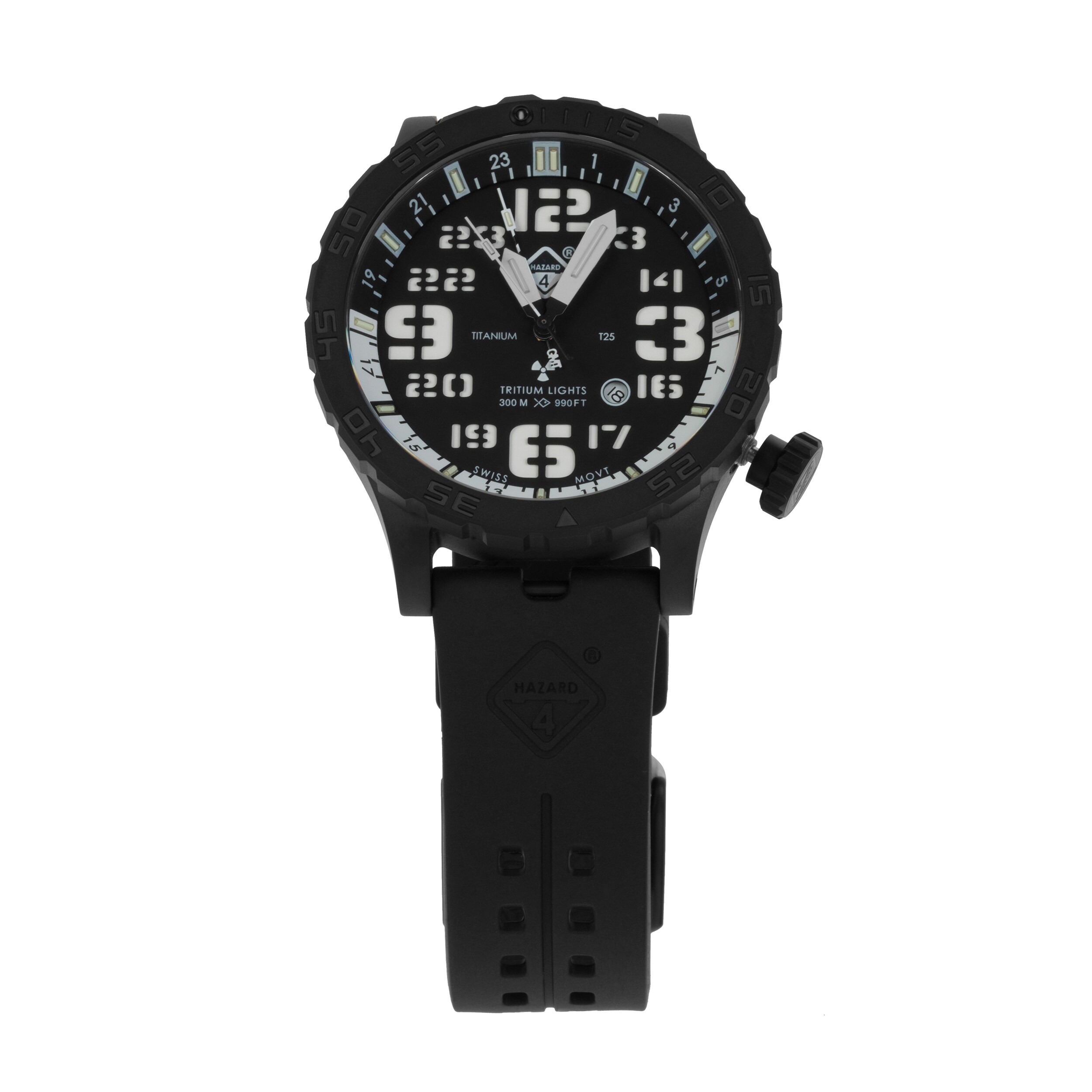Ceas Hazard 4 Heavy Water Diver Nightwatch GMT - Black
