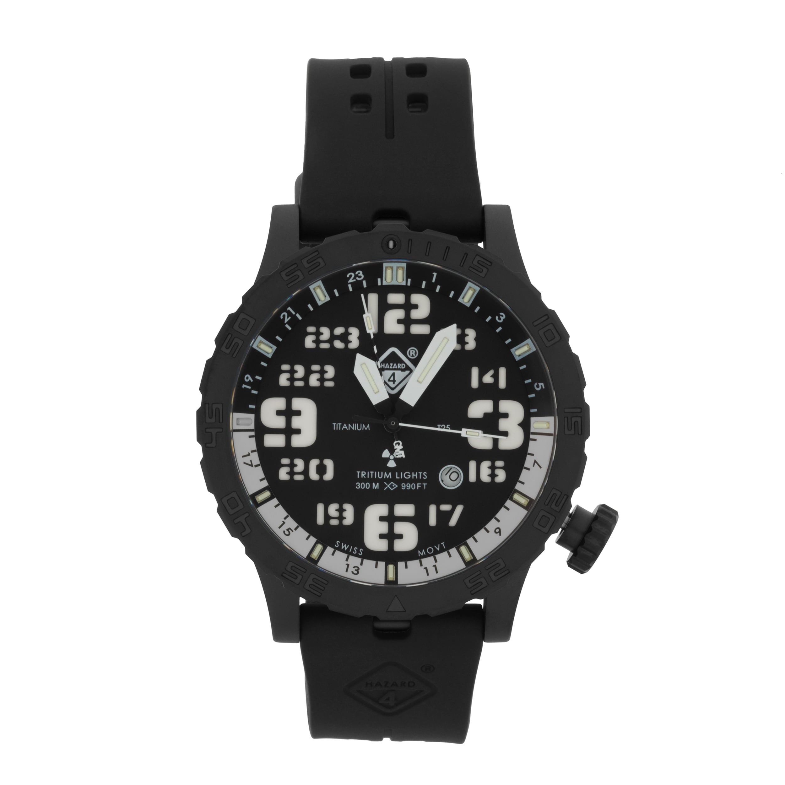 Ceas Hazard 4 Heavy Water Diver Nightwatch GMT - Black