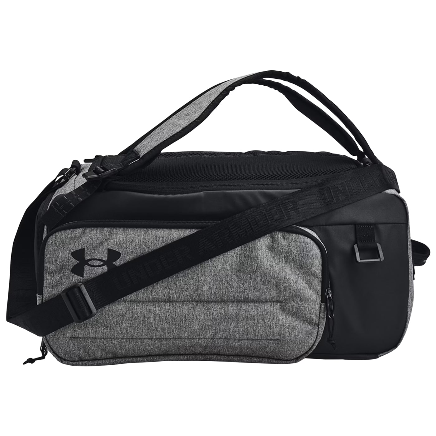 Geantă Under Armour Duo BP Duffle S 40 l - Grey Heather / Black