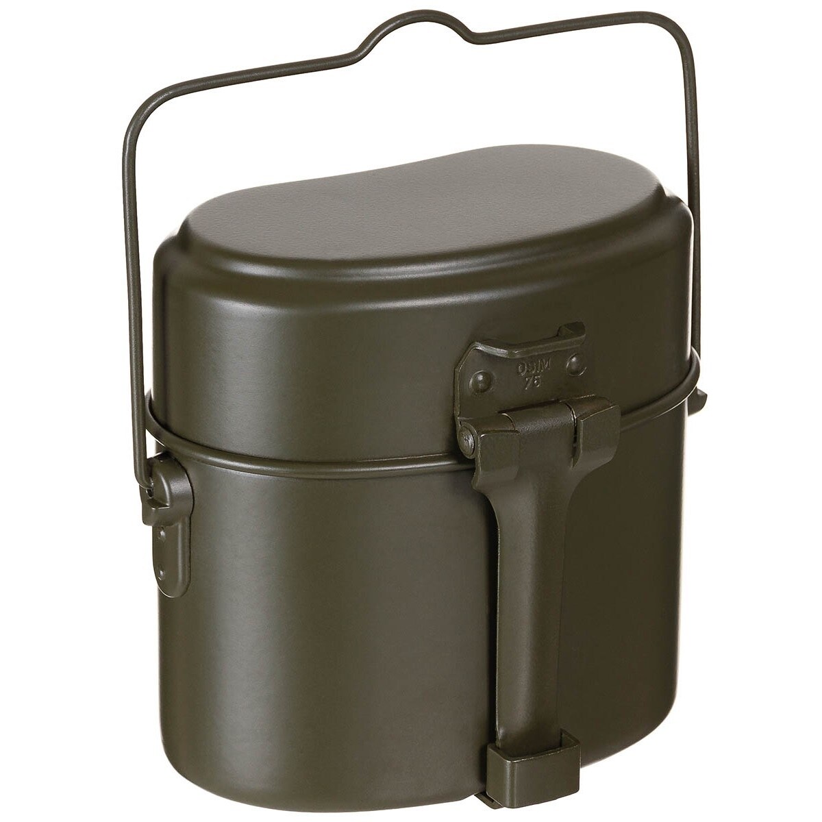 Oală turistică din aluminiu a Armatei Germană tip de BW 3-elemente Olive - stare foarte bună - Surplus militar