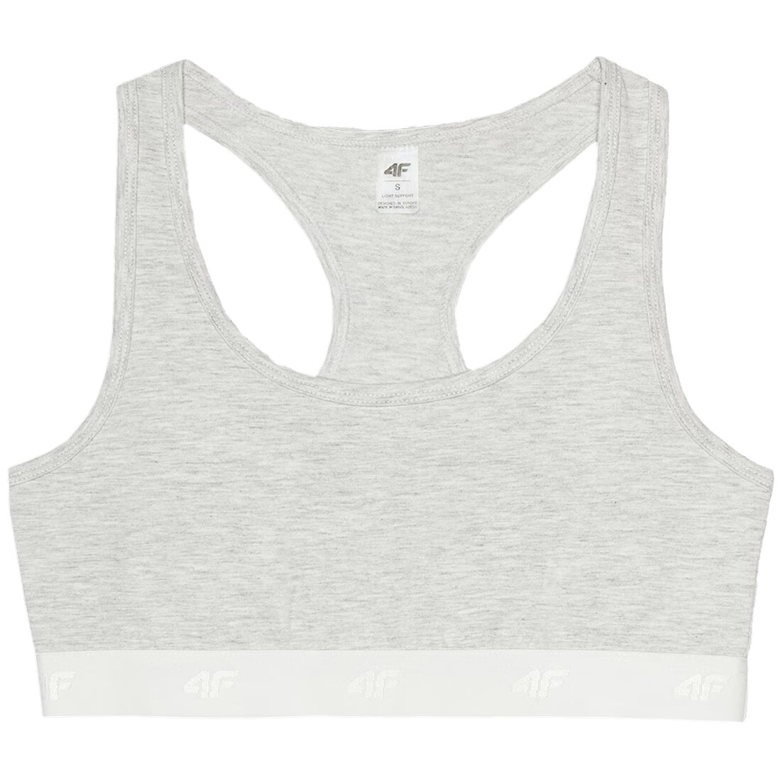 Bustieră de damă 4F cu suport redus F036 Bej/Gri - 2 buc.