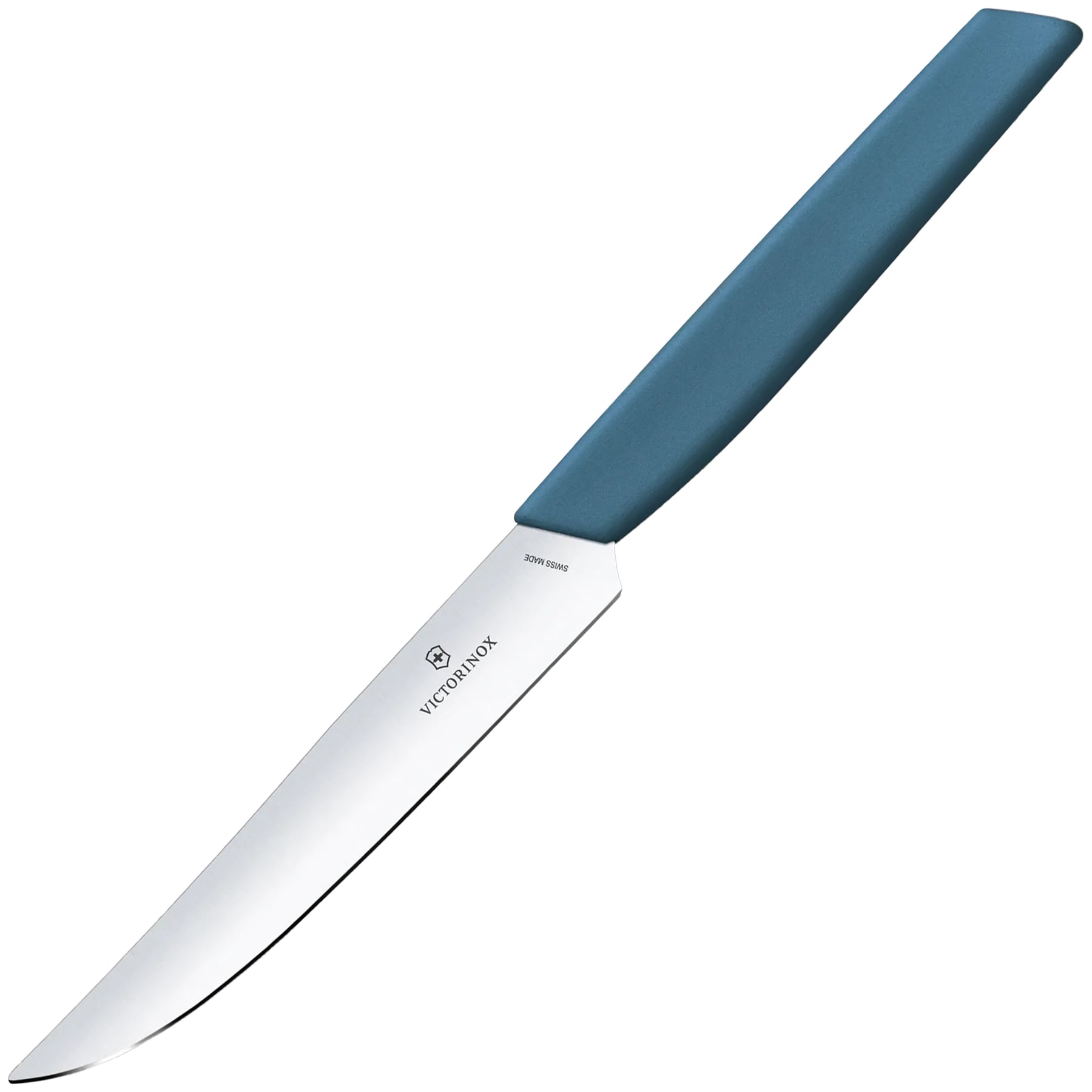 Cuțit de bucătarie Victorinox Swiss Modern Cornflower Blue 12 cm - lamă netedă cu vârf ascuțit