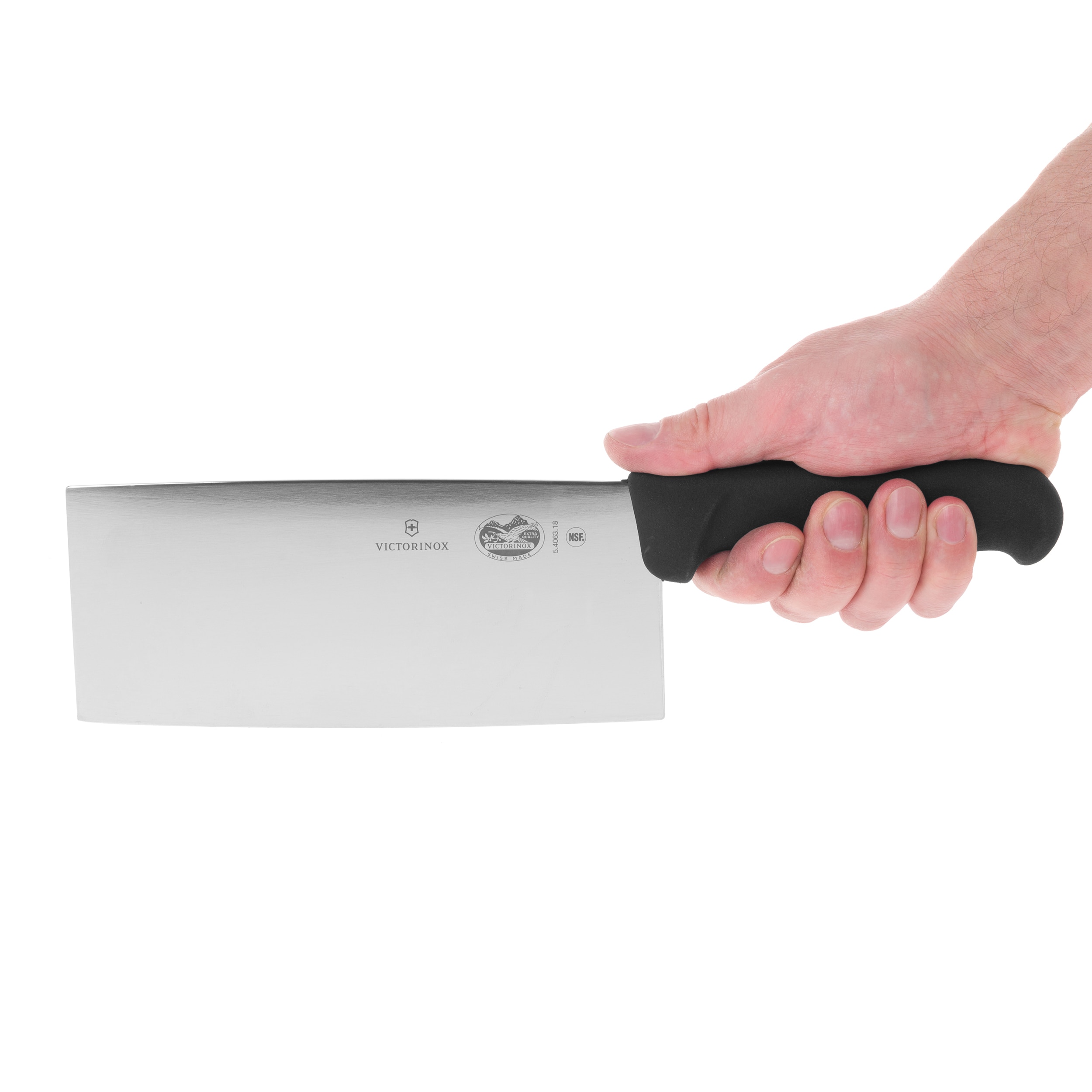 Cuțit de bucătar șef Victorinox Fibrox de tip chinezesc 18 cm - Black