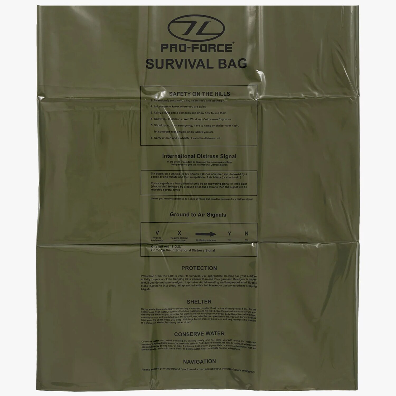 Sac de dormit termic Highlander Emergency/Survival Bag - Olive