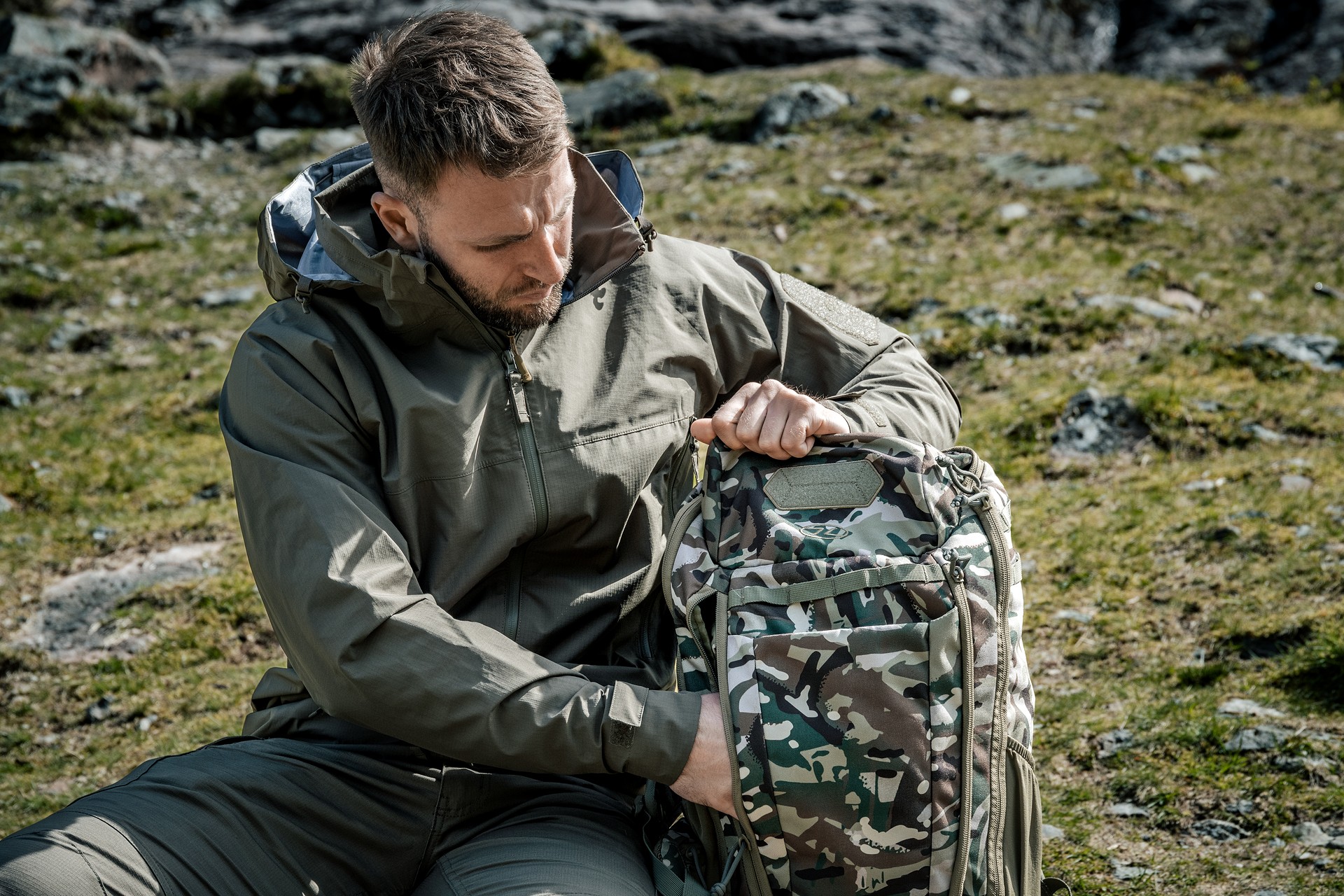 Rucsac Highlander Forces Eagle 2 30 l - Arid MC Camo