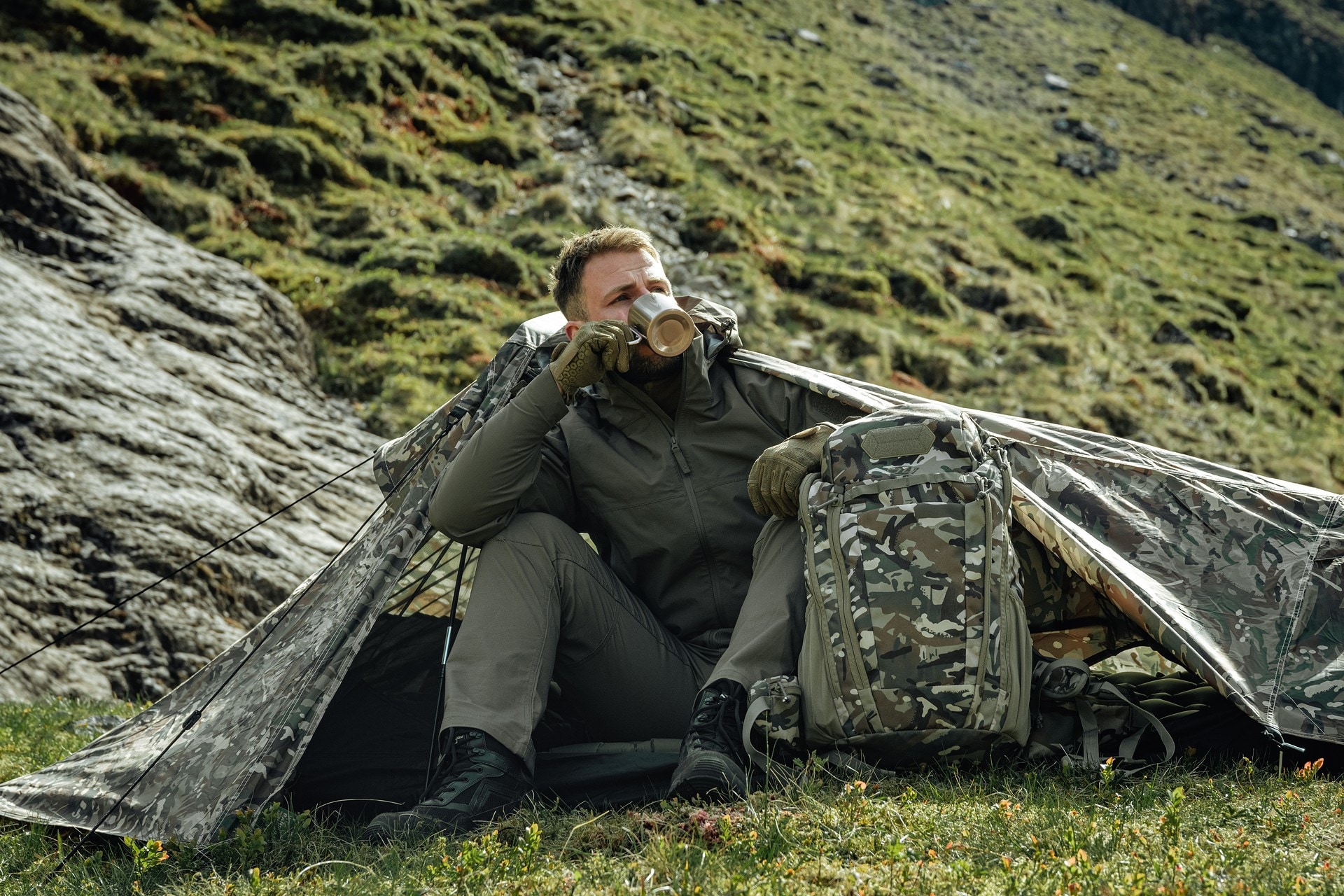 Rucsac Highlander Forces Eagle 2 30 l - Arid MC Camo