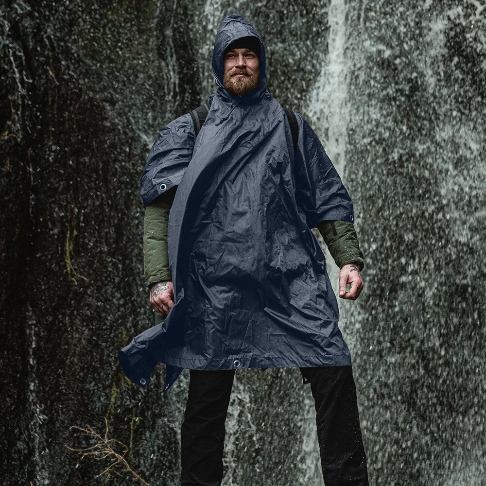 Poncho Highlander Outdoor Adventure - Navy Blue