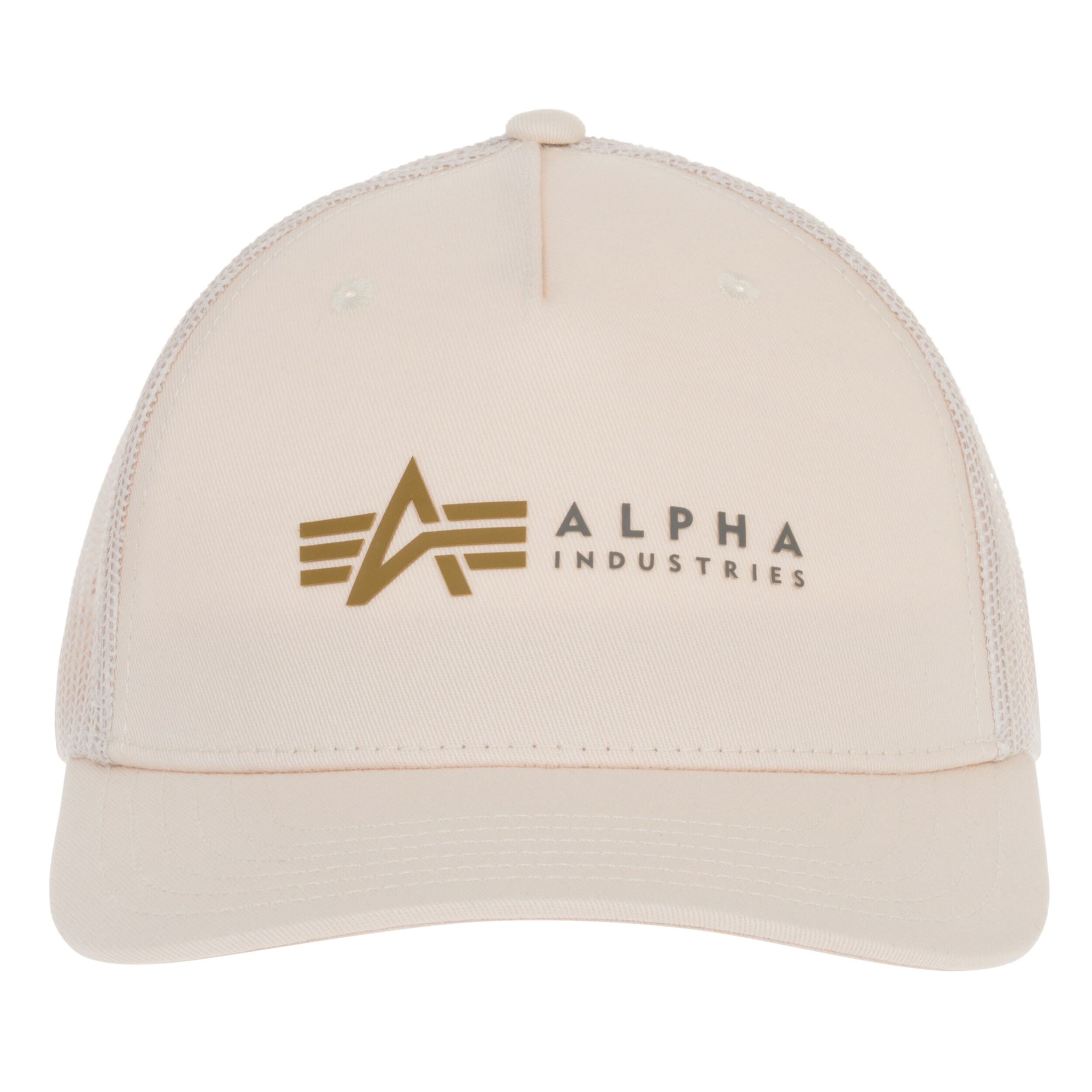 Șapcă Alpha Industries Label Trucker Cap - Jet Stream White