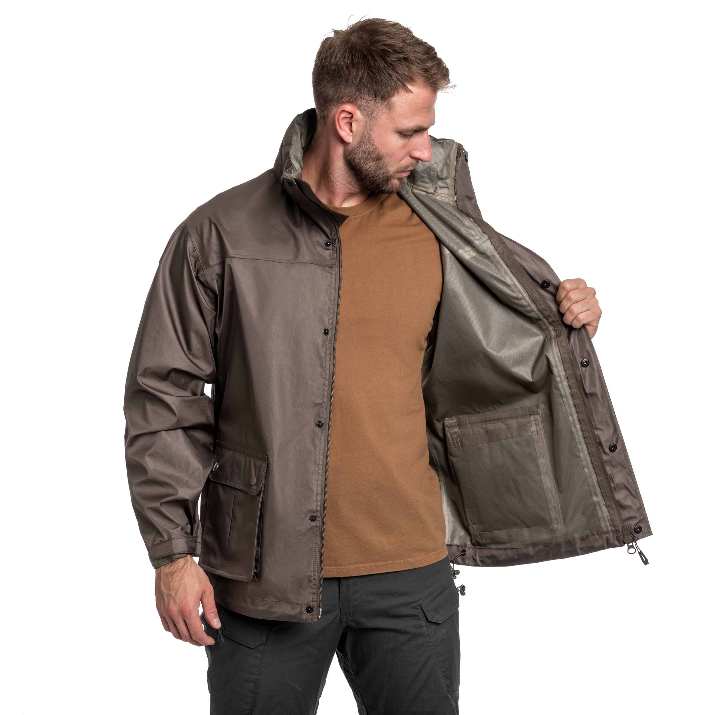 Jachetă Highlander Forces Tempest Waterproof - Ranger Green