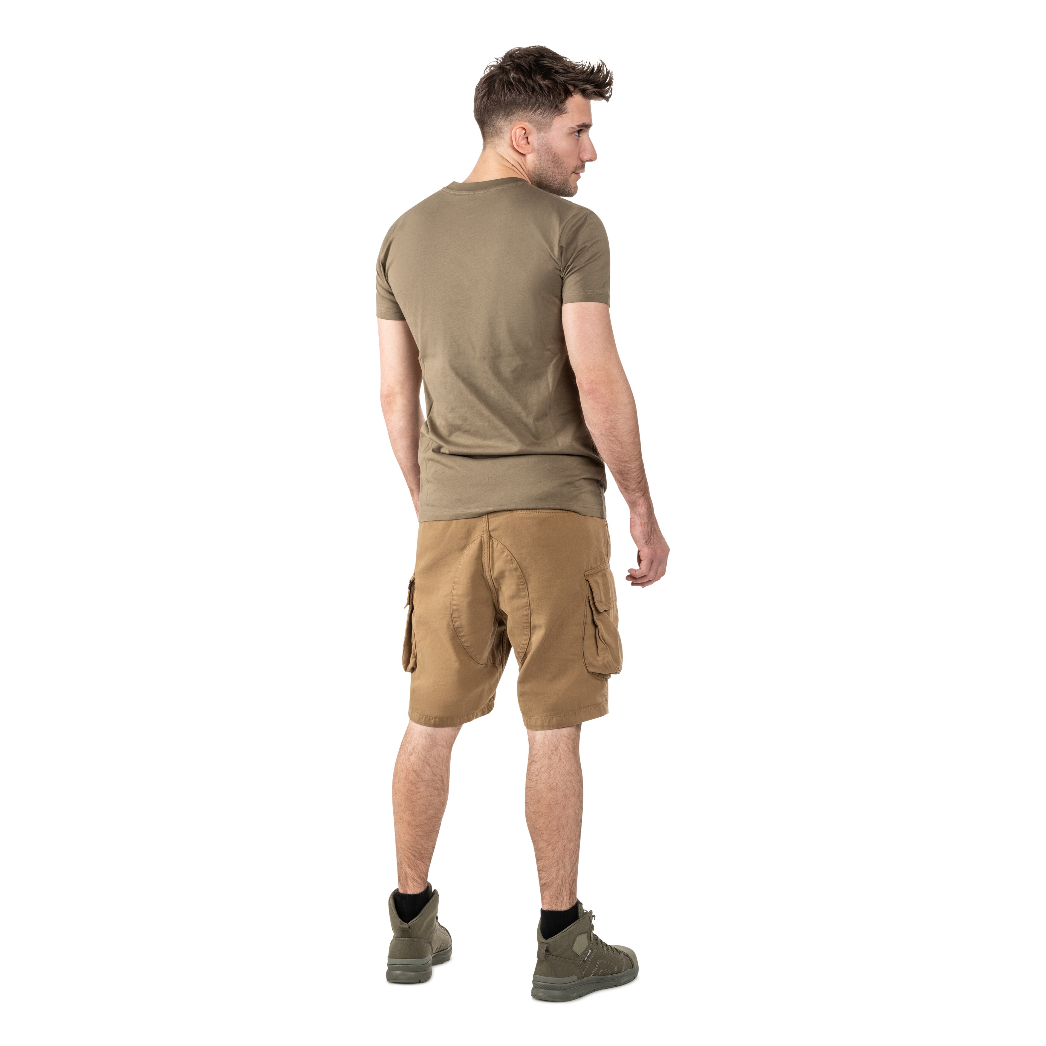 Pantaloni scurți Alpha Industries Canvas Cargo - Khaki