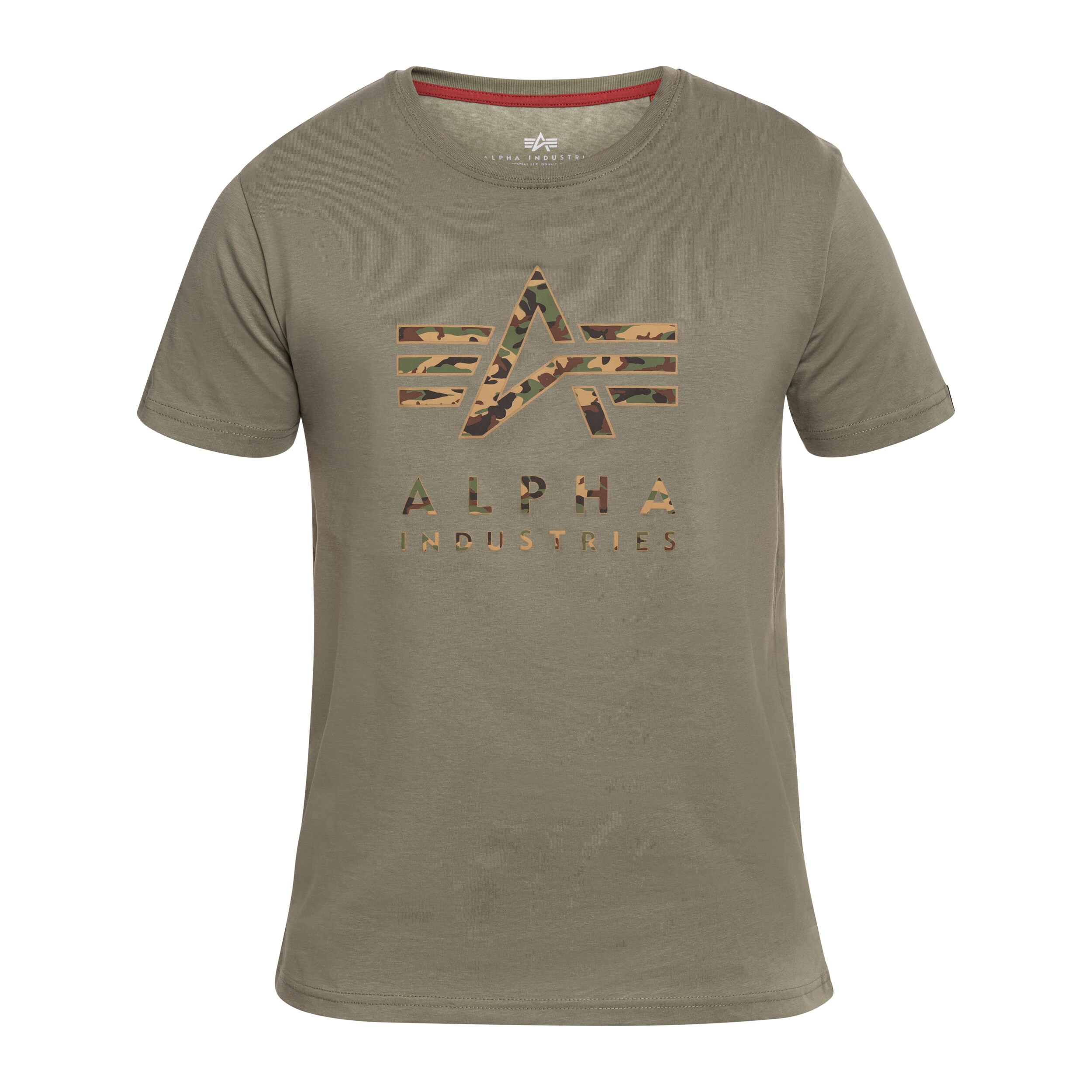 Tricou Alpha Industries Camo Puff Print - Olive