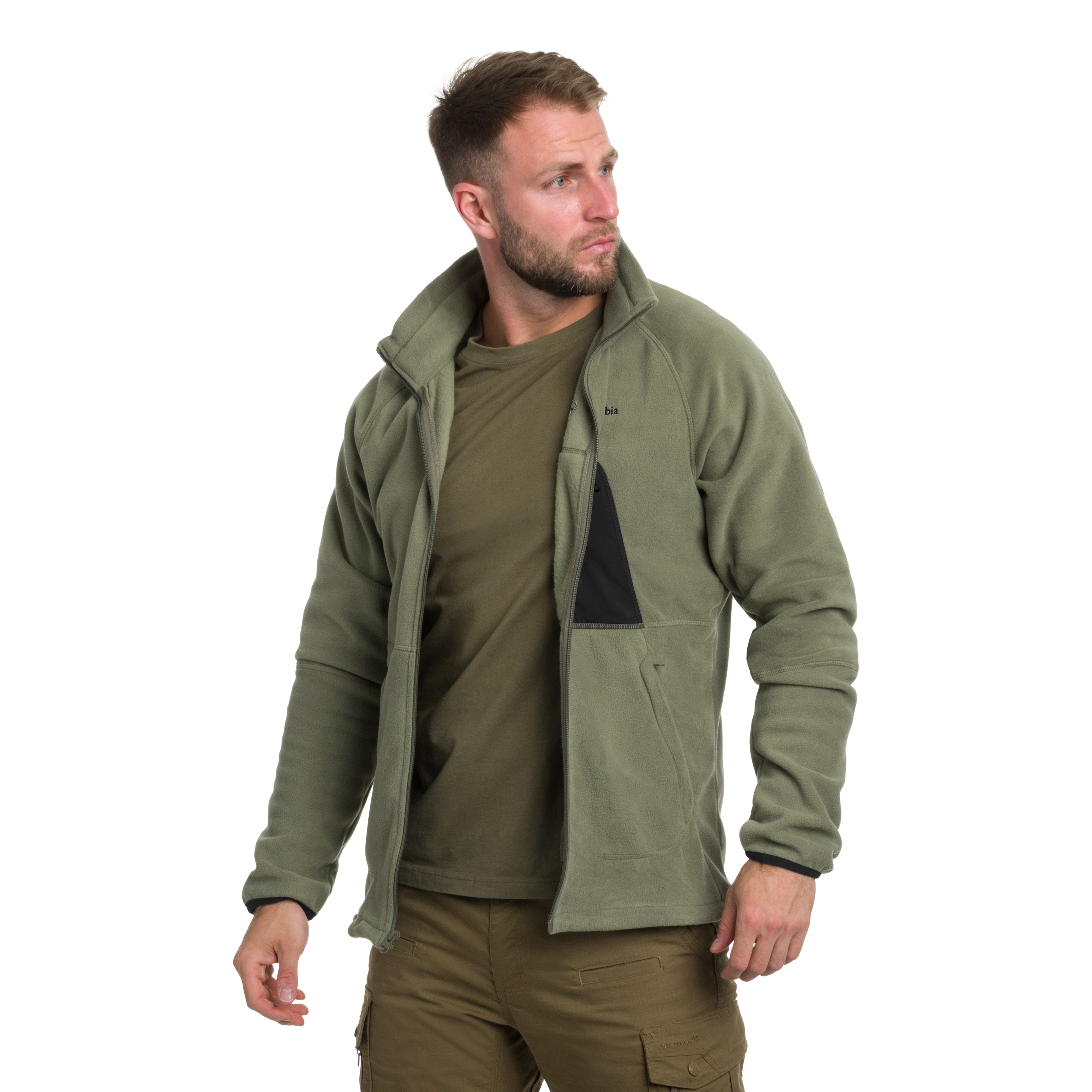 Bluză Columbia Rapid Expedition II Full Zip Fleece - Stone Green/Shark