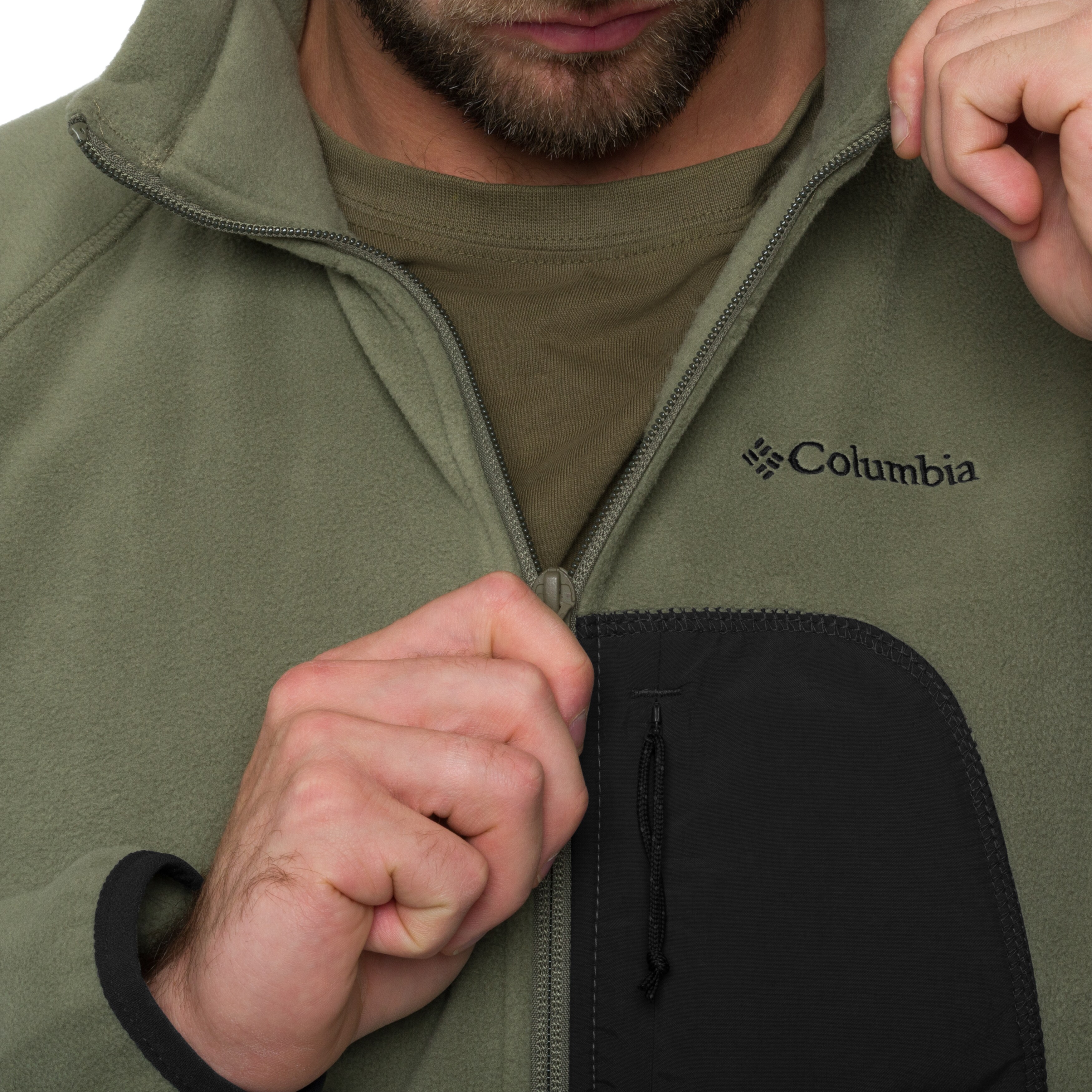 Bluză Columbia Rapid Expedition II Full Zip Fleece - Stone Green/Shark