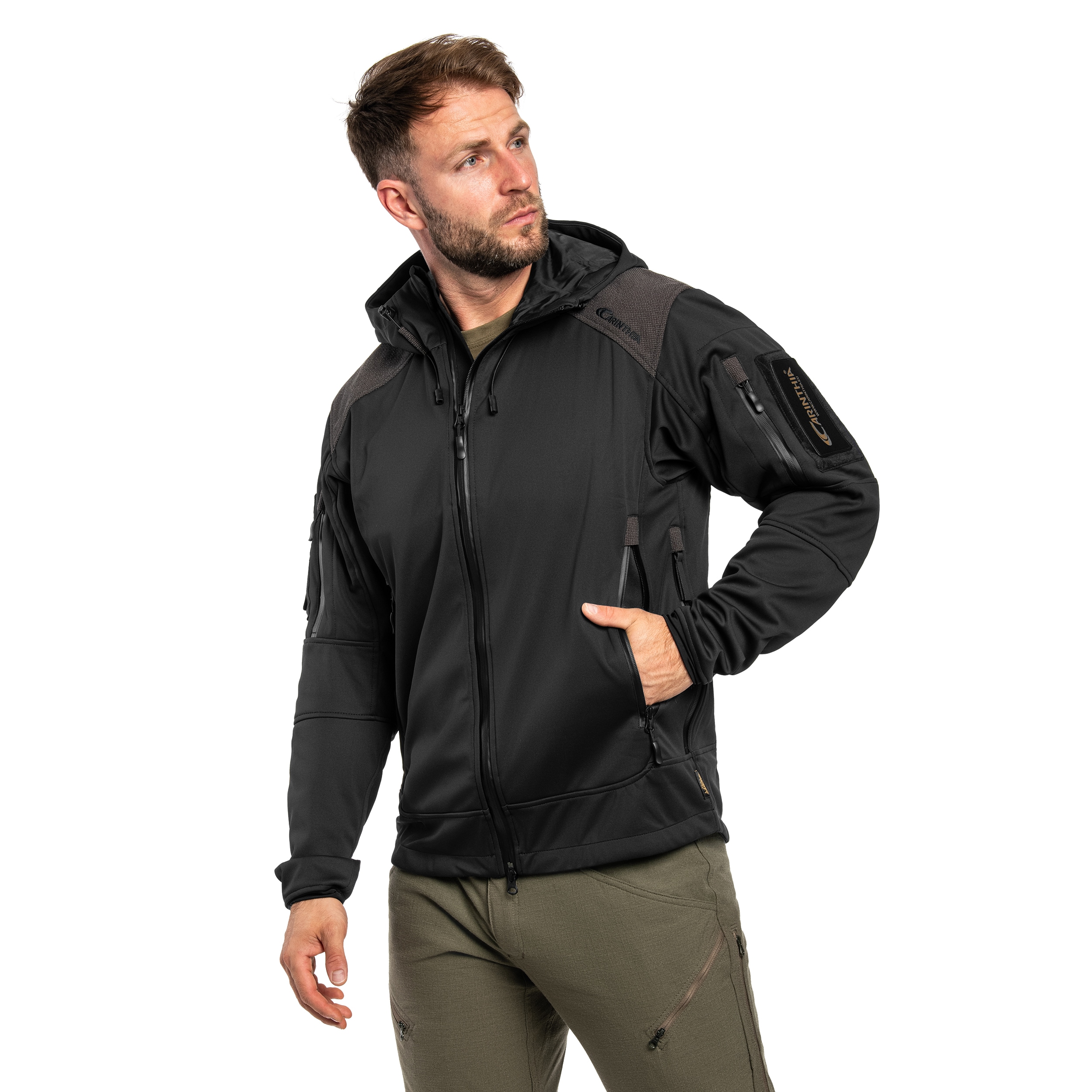 Jachetă Carinthia Softshell Special Forces - Black
