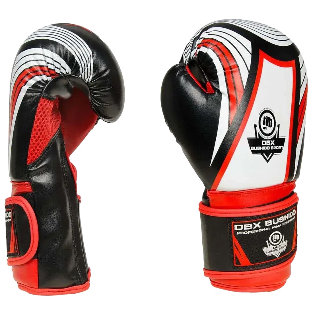 Mănuși de box pentru copii DBX Bushido ARB-407v2 6 oz - Negri/Roșii