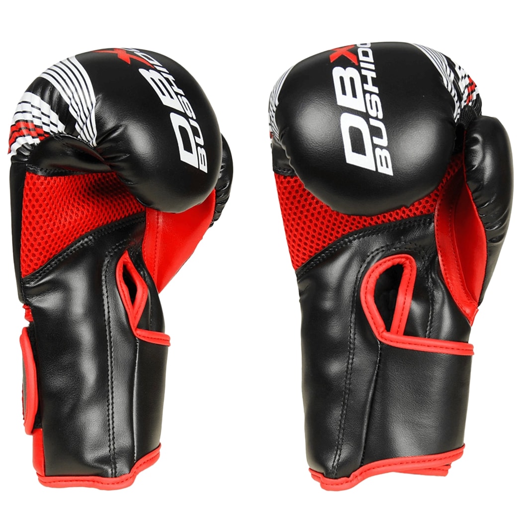 Mănuși de box pentru copii DBX Bushido ARB-407v2 6 oz - Negru/Roșu