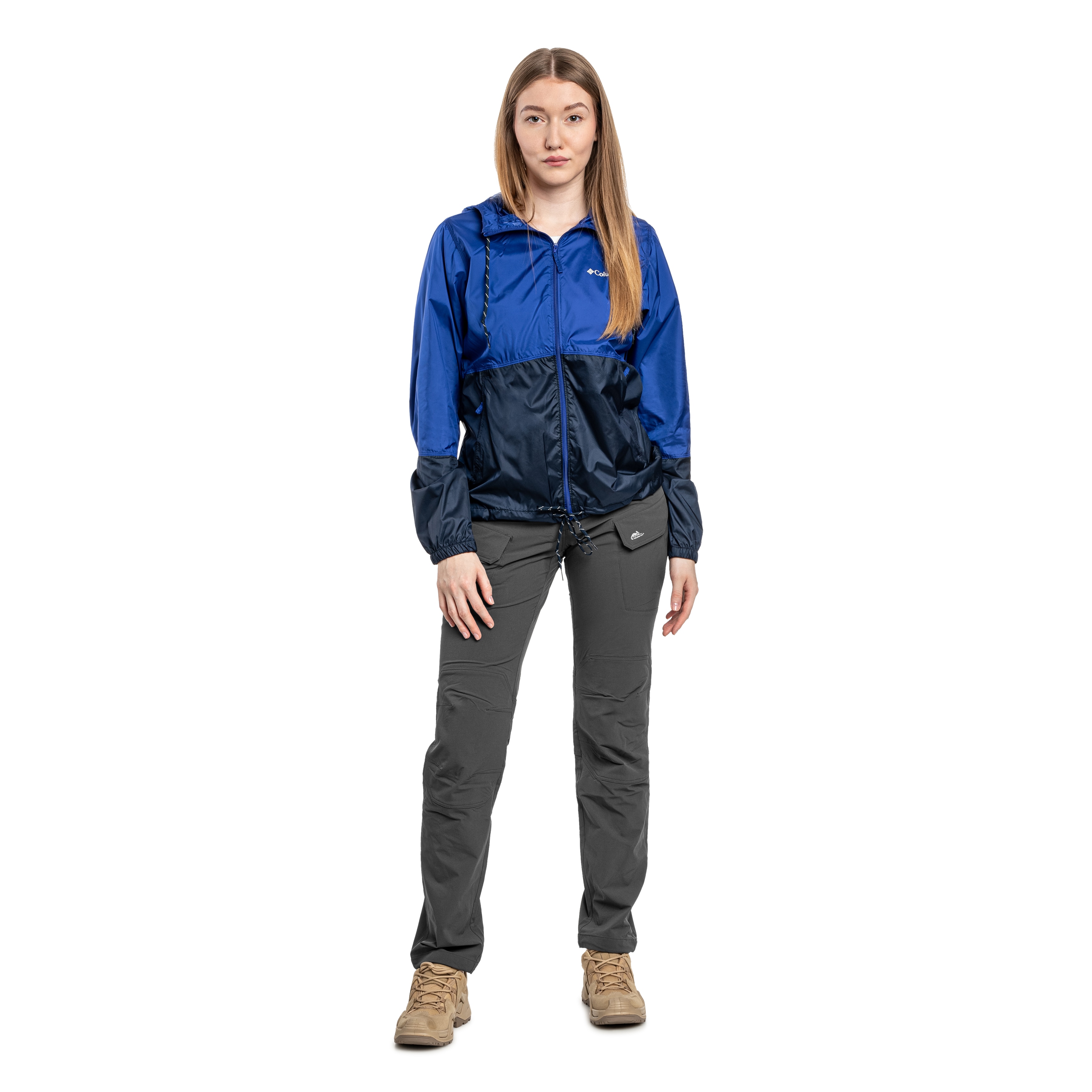 Jachetă de damă Columbia Flash Forward II Hooded Windbreaker - Clematis Blue/Collegiate Navy