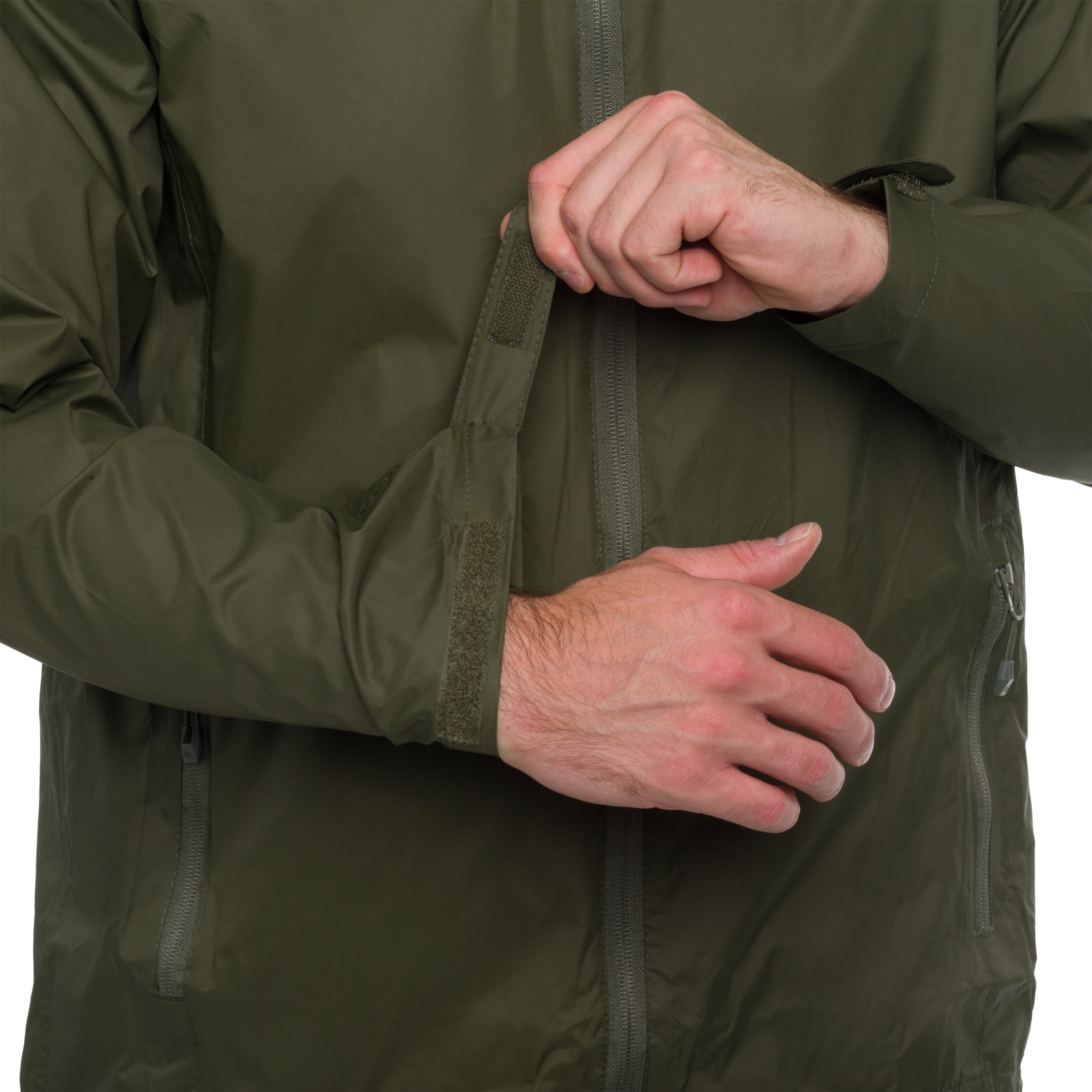 Jachetă Highlander Outdoor Stow & Go Pack Away V2 - Olive Green