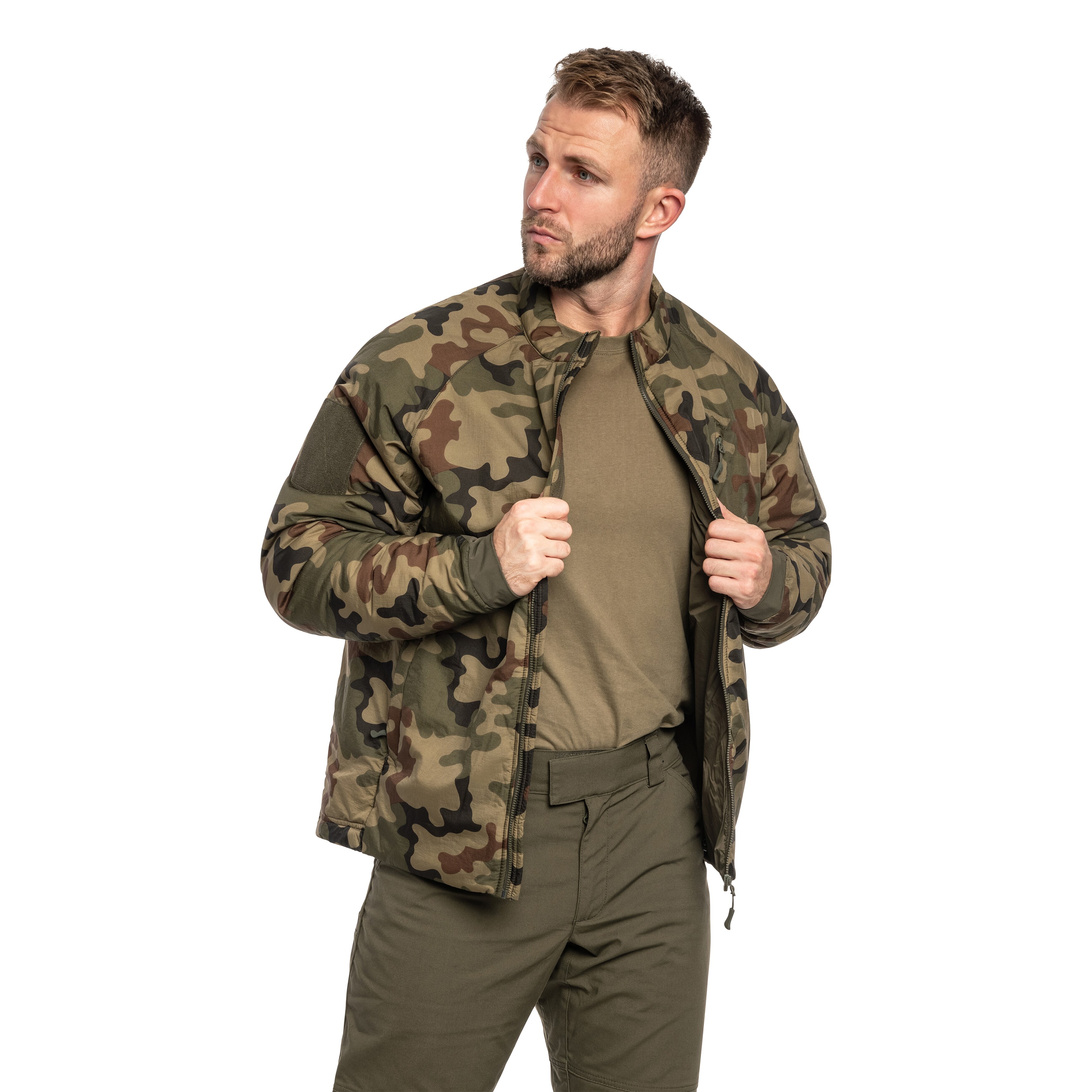 Geacă Helikon Wolfhound Climashield Apex - wz.93 Pantera PL Woodland