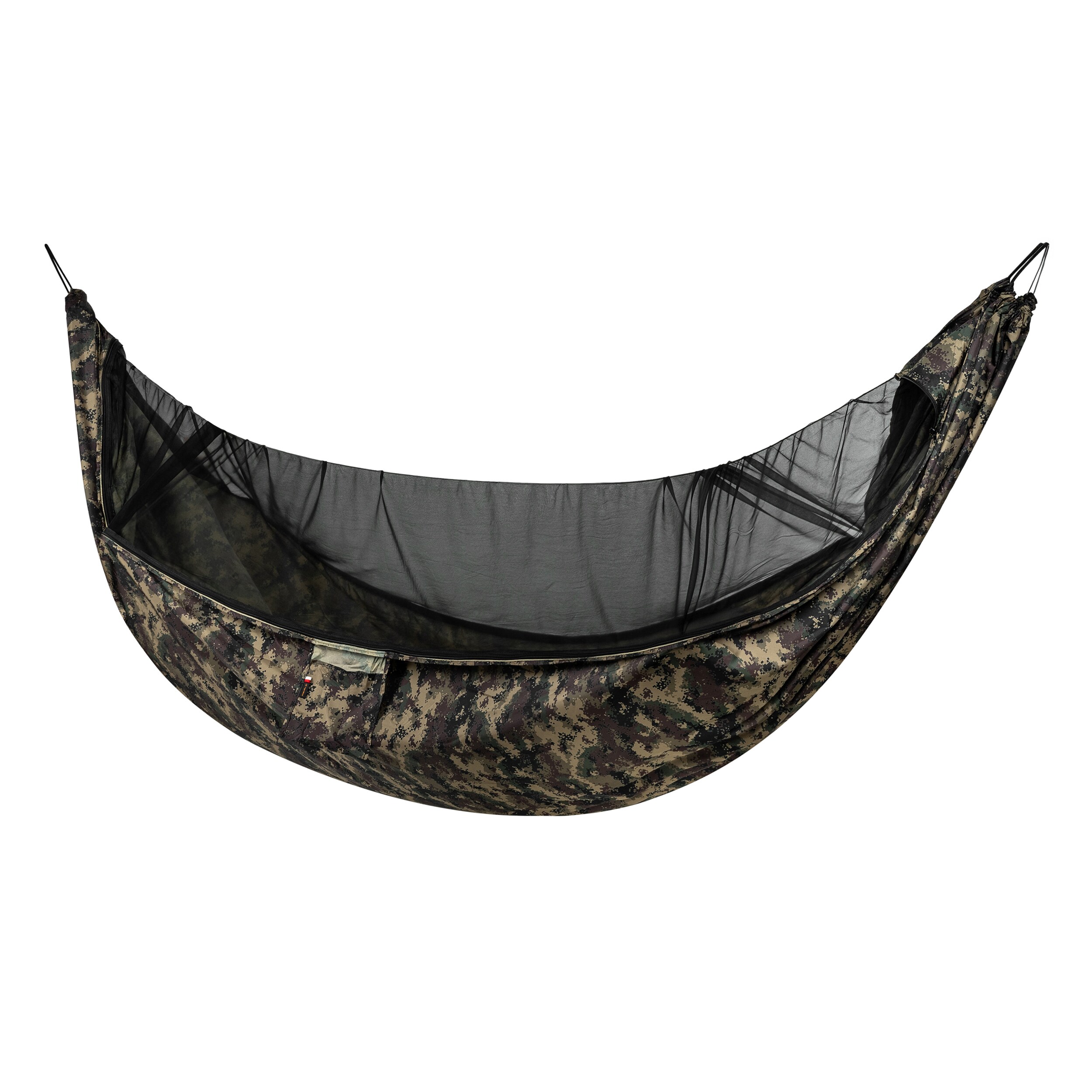 Hamac ultraușor TigerWood Ważka V2 Long Pocket Camo - cu plasă împotriva insectelor