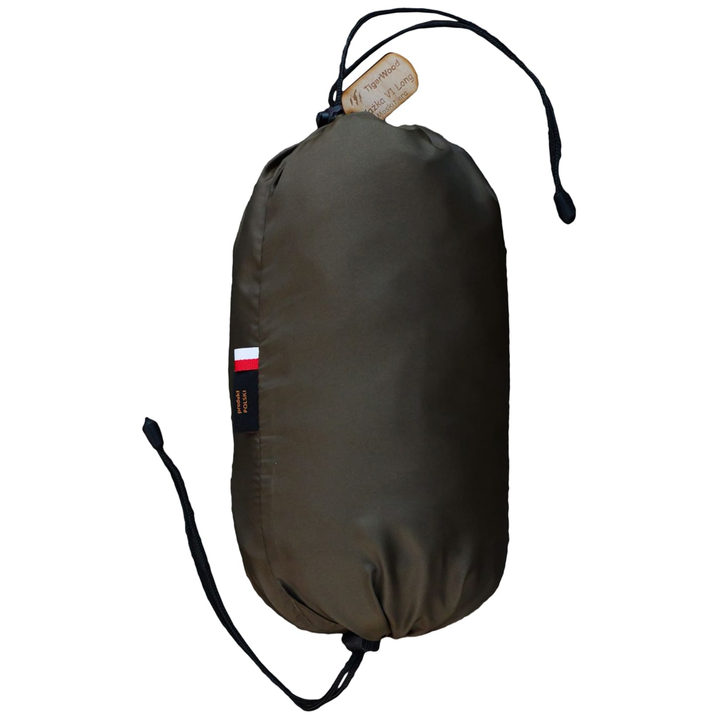 Hamac TigerWood Ważka V1 Long Double Zip Green - cu plasă împotriva insectelor