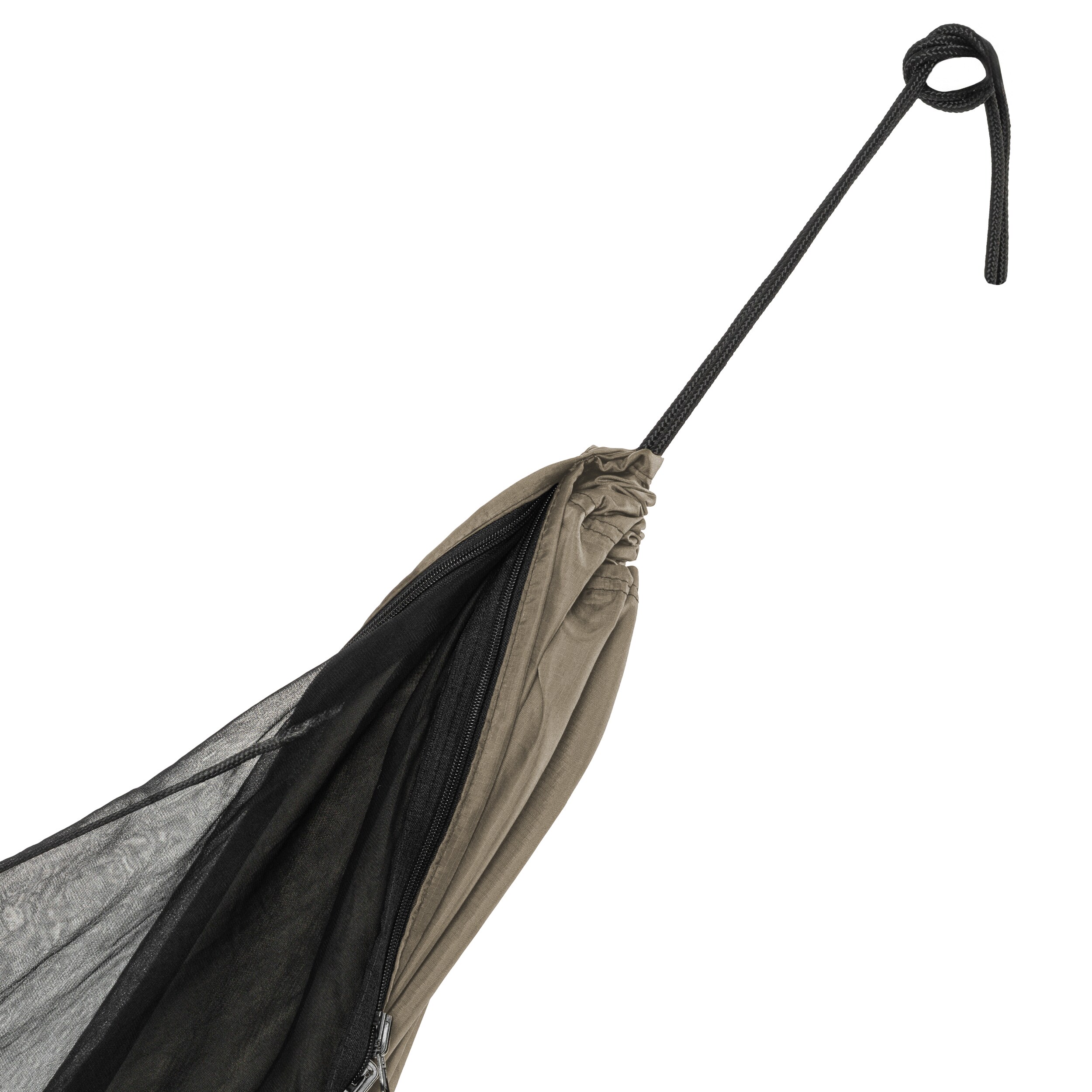 Hamac ultraușor TigerWood Ważka V2 Long Double Zip Desert - cu plasă împotriva insectelor