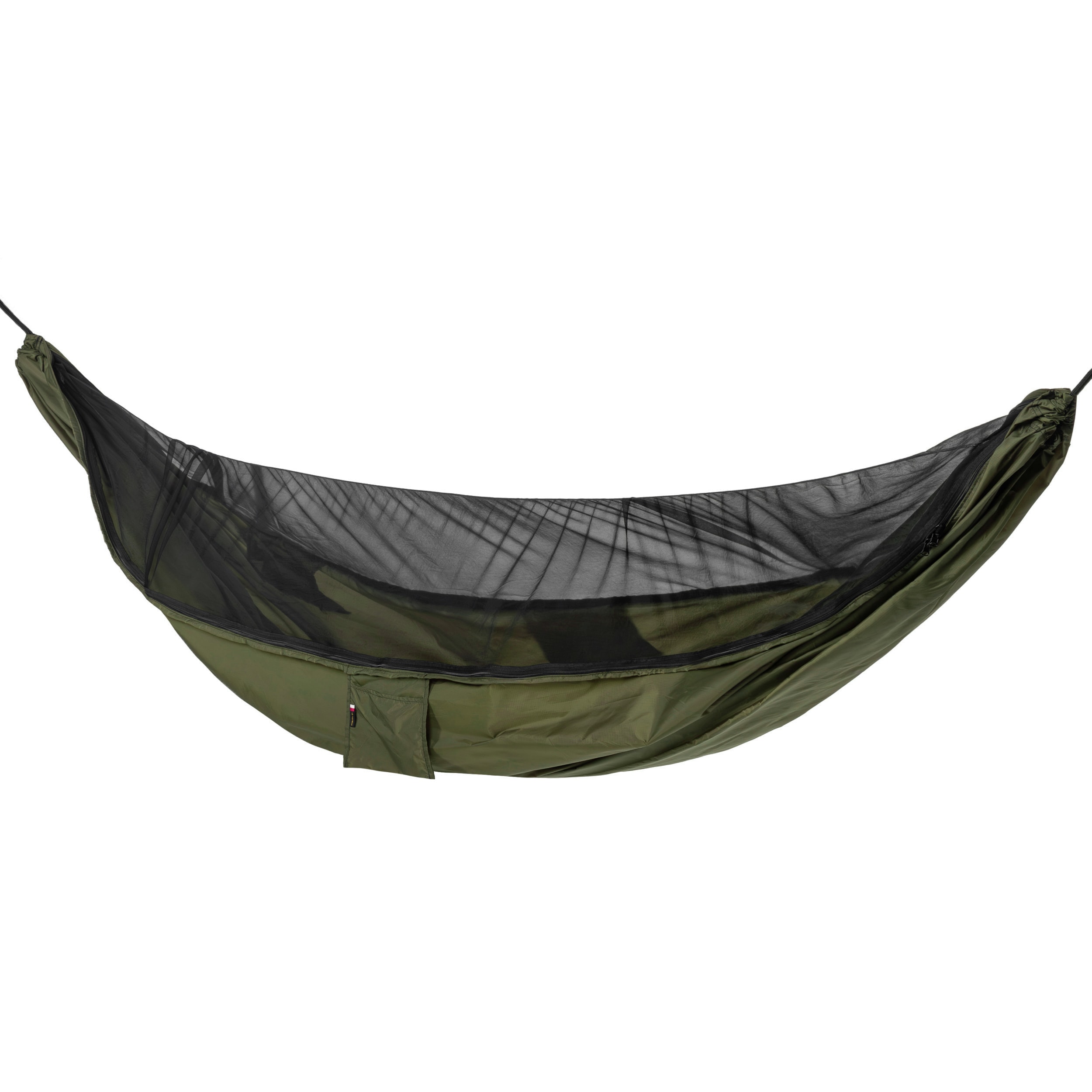 Hamac ultraușor TigerWood Ważka V2 Double Zip Green - cu plasă împotriva insectelor