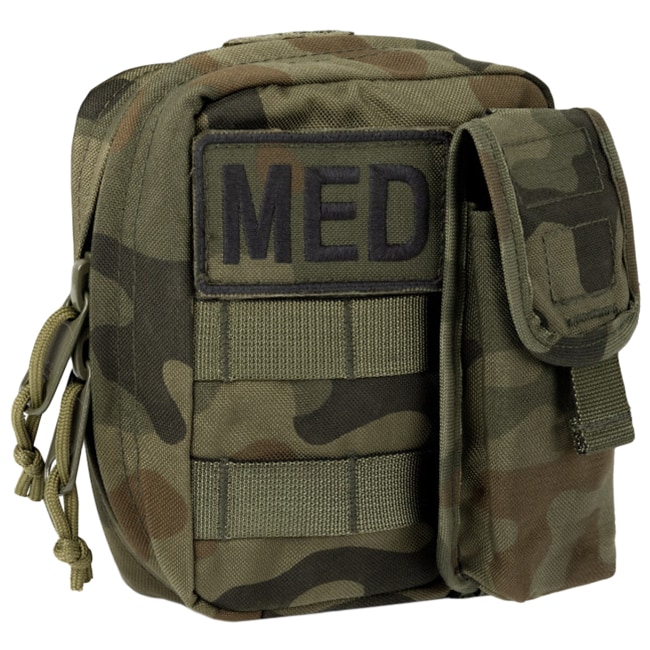 Trusă medicală tactică Boxmet Medical IPMED cu echipament, versiune economică - wz.93 Pantera PL Woodland