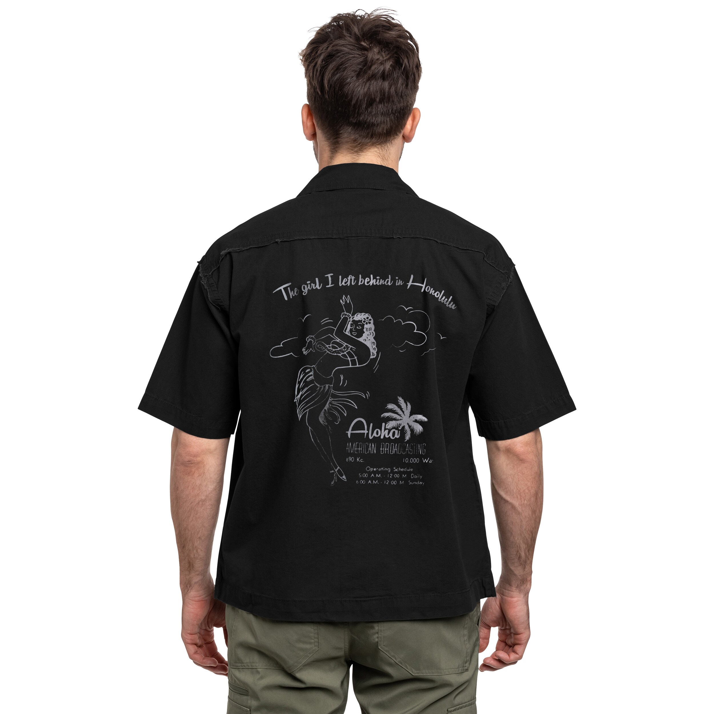 Cămașă Alpha Industries Aloha Safari Short Sleeve - Black