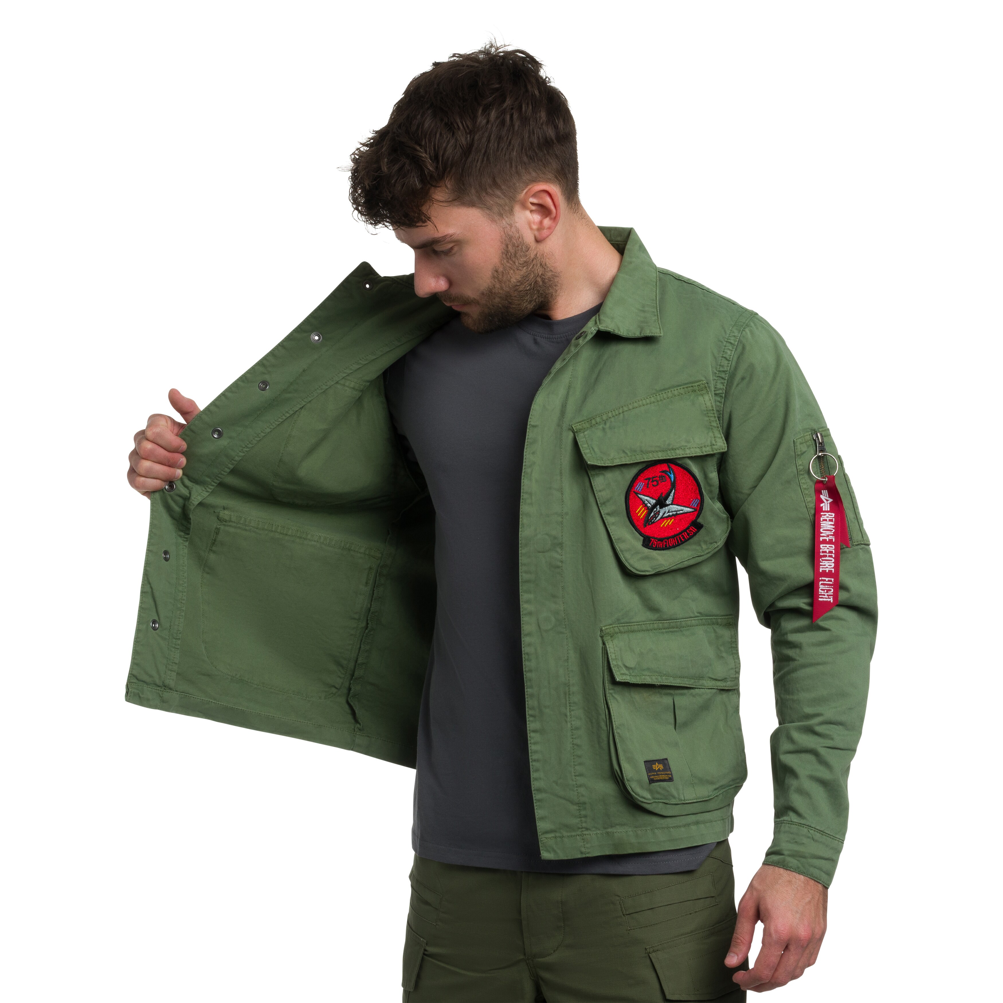 Jachetă Alpha Industries Field Flying Tigers - Vintage Green