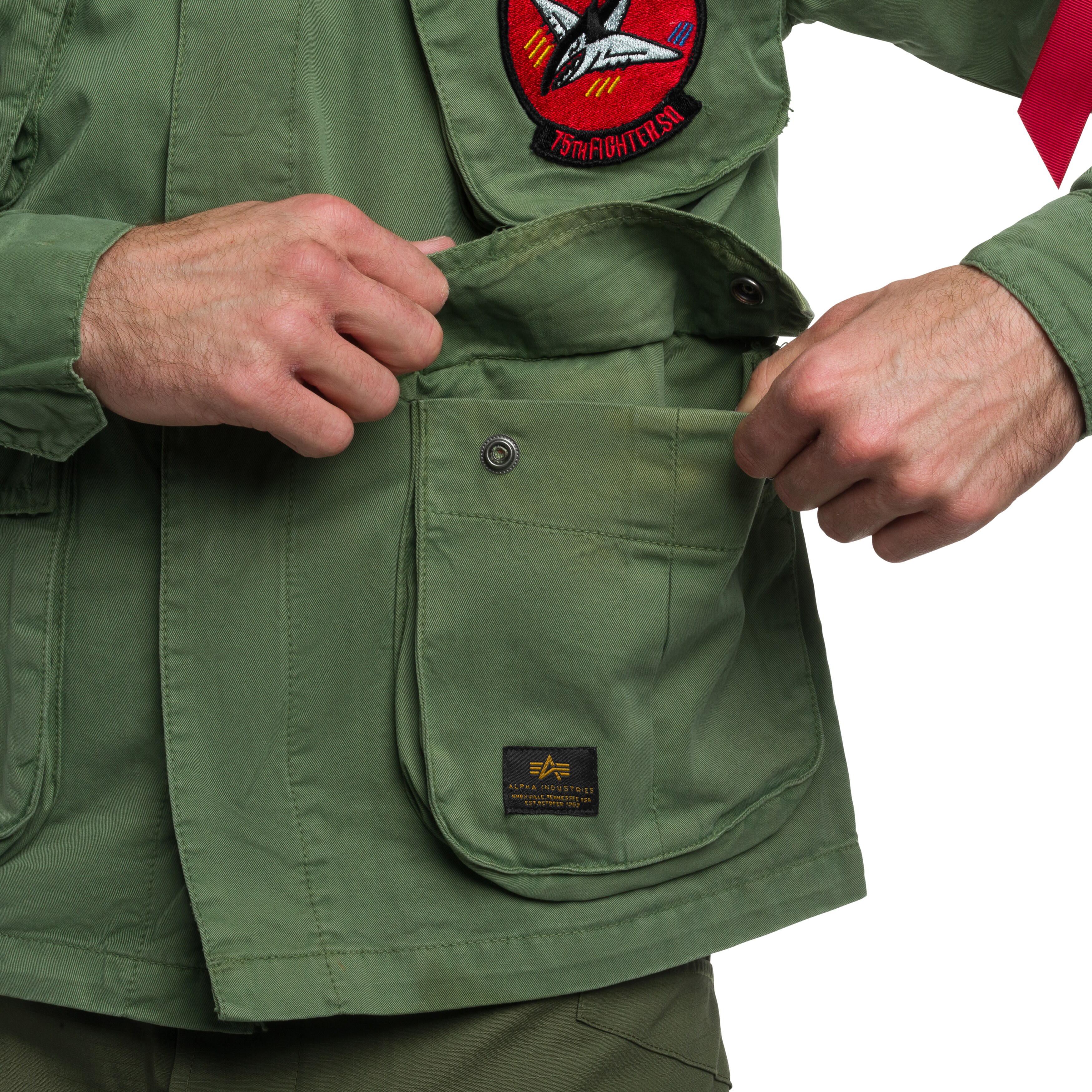 Jachetă Alpha Industries Field Flying Tigers - Vintage Green