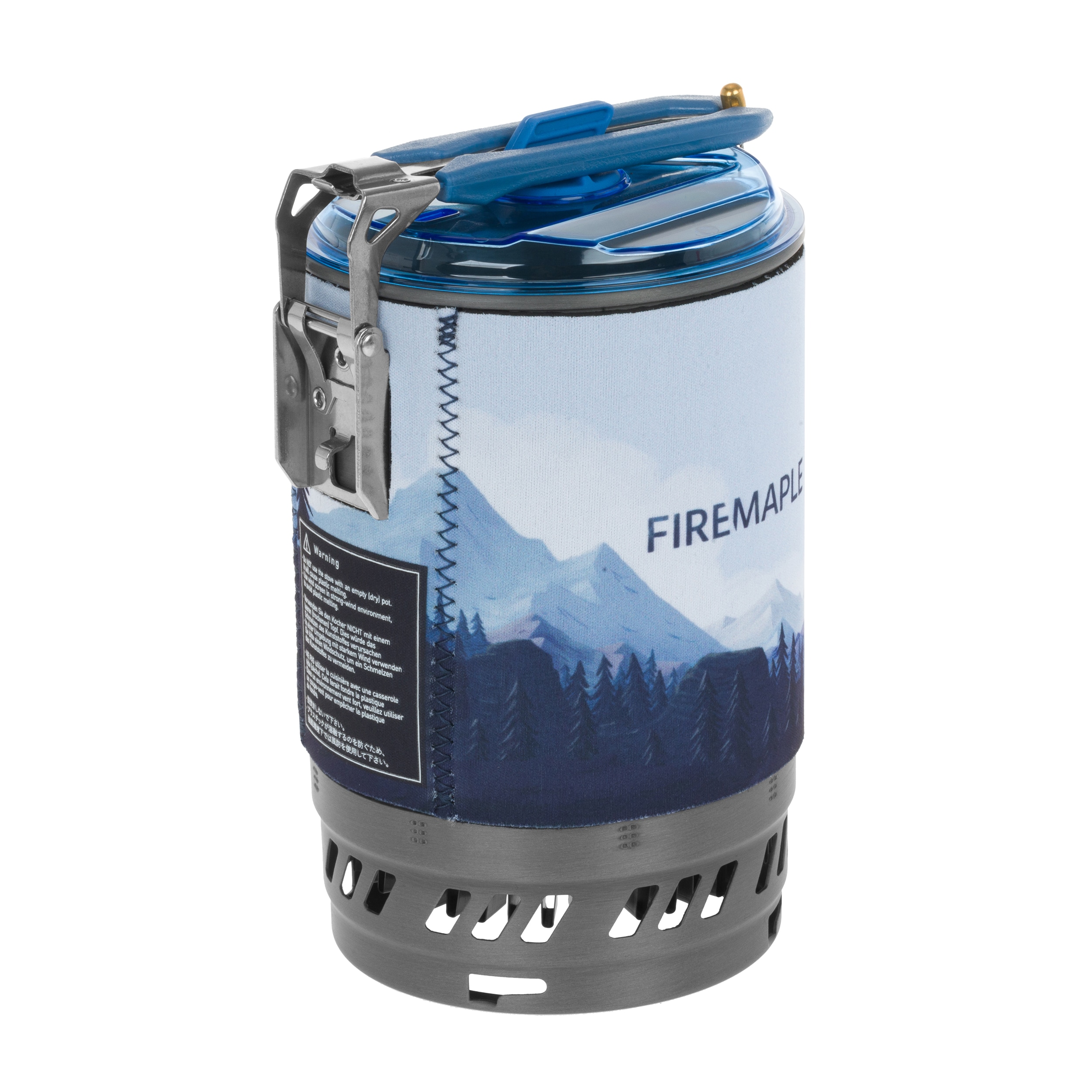 Aragaz de camping cu oală Fire Maple FMS-X5 Polaris Cooking System - Blue